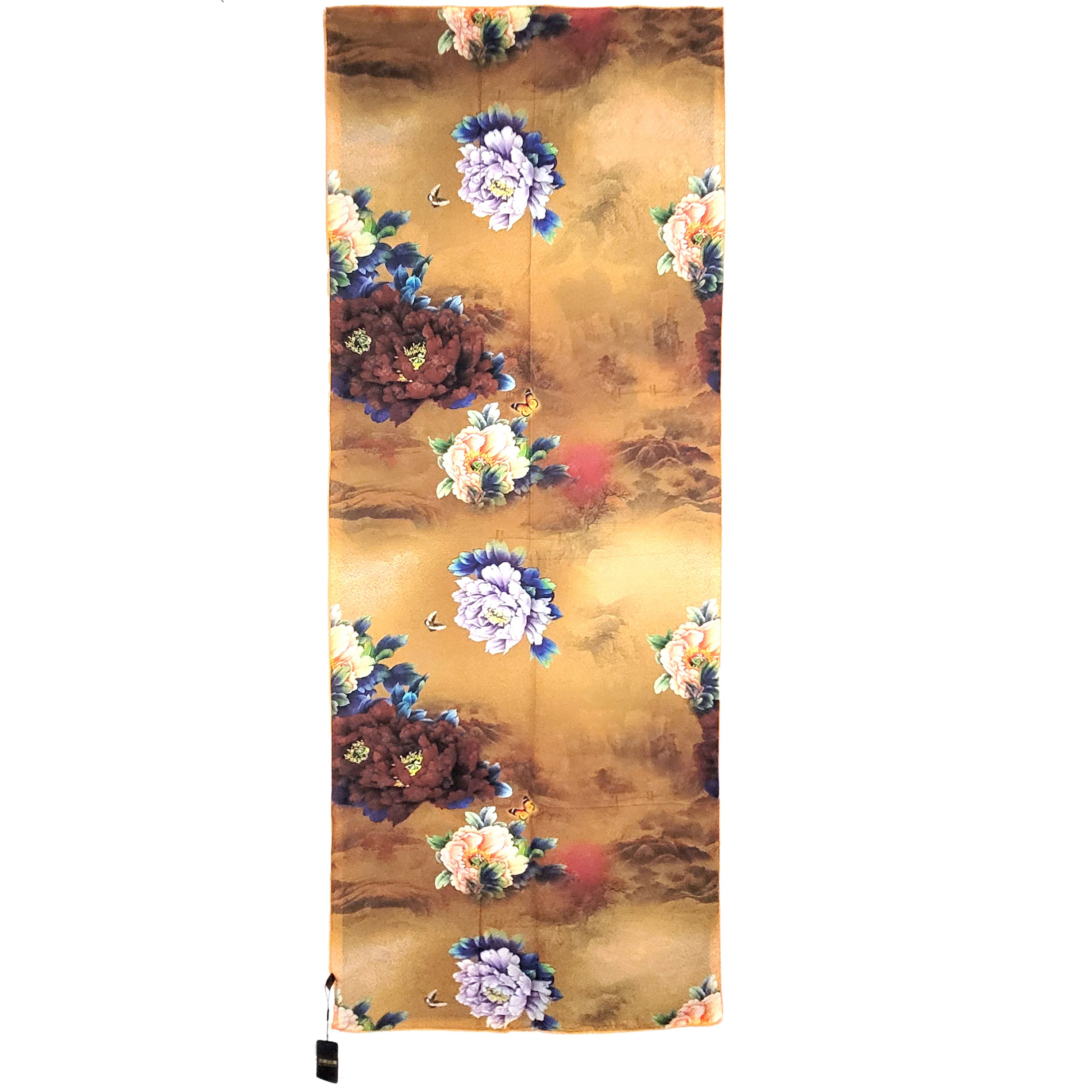 Other Double-Sided Silk Scarf 27"x70" Long Rectangle 3311 Size ONE SIZE - 3 Thumbnail