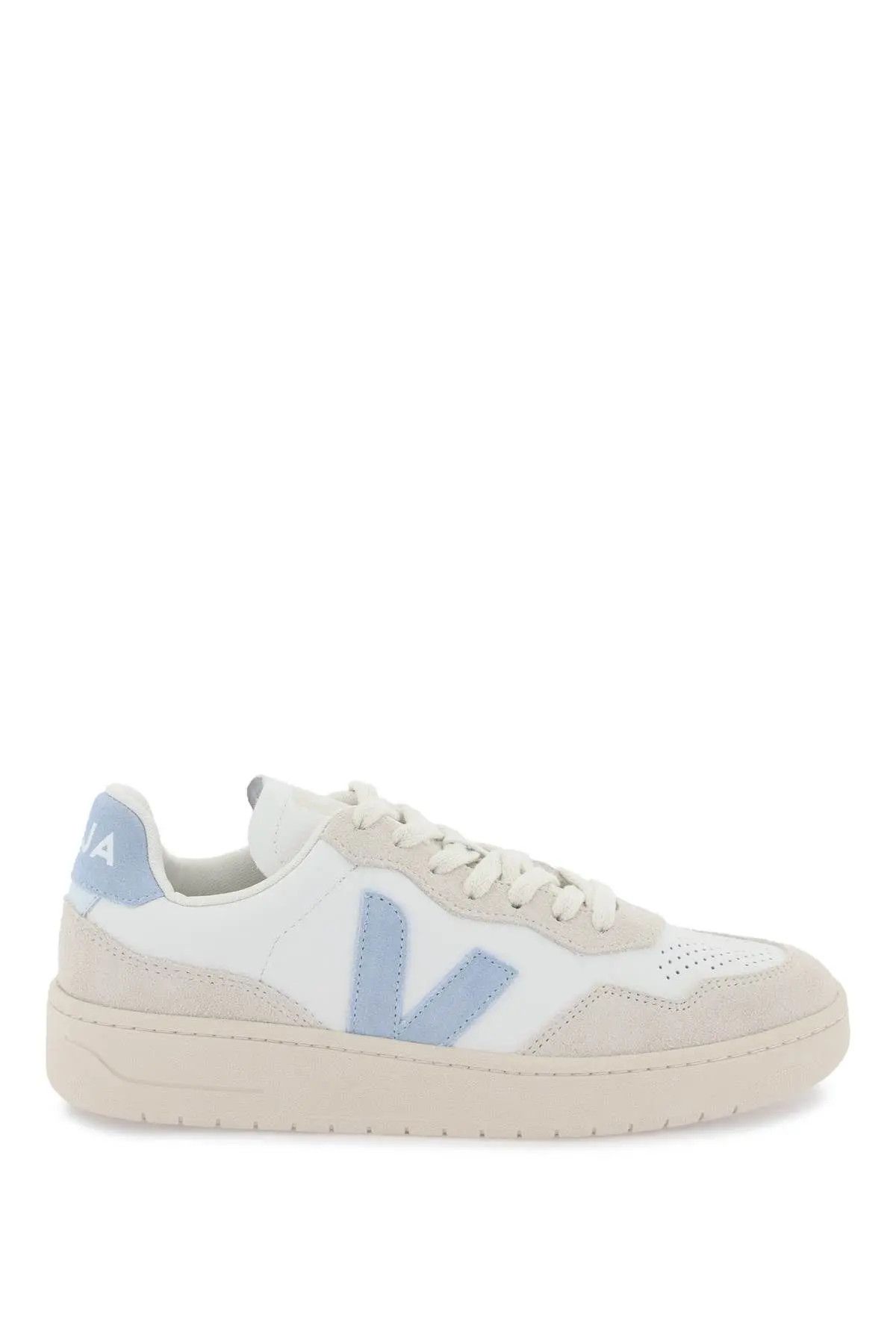 image of Veja O1S22I1N0324 V-90 Sneakers In White Light Blue, Men's