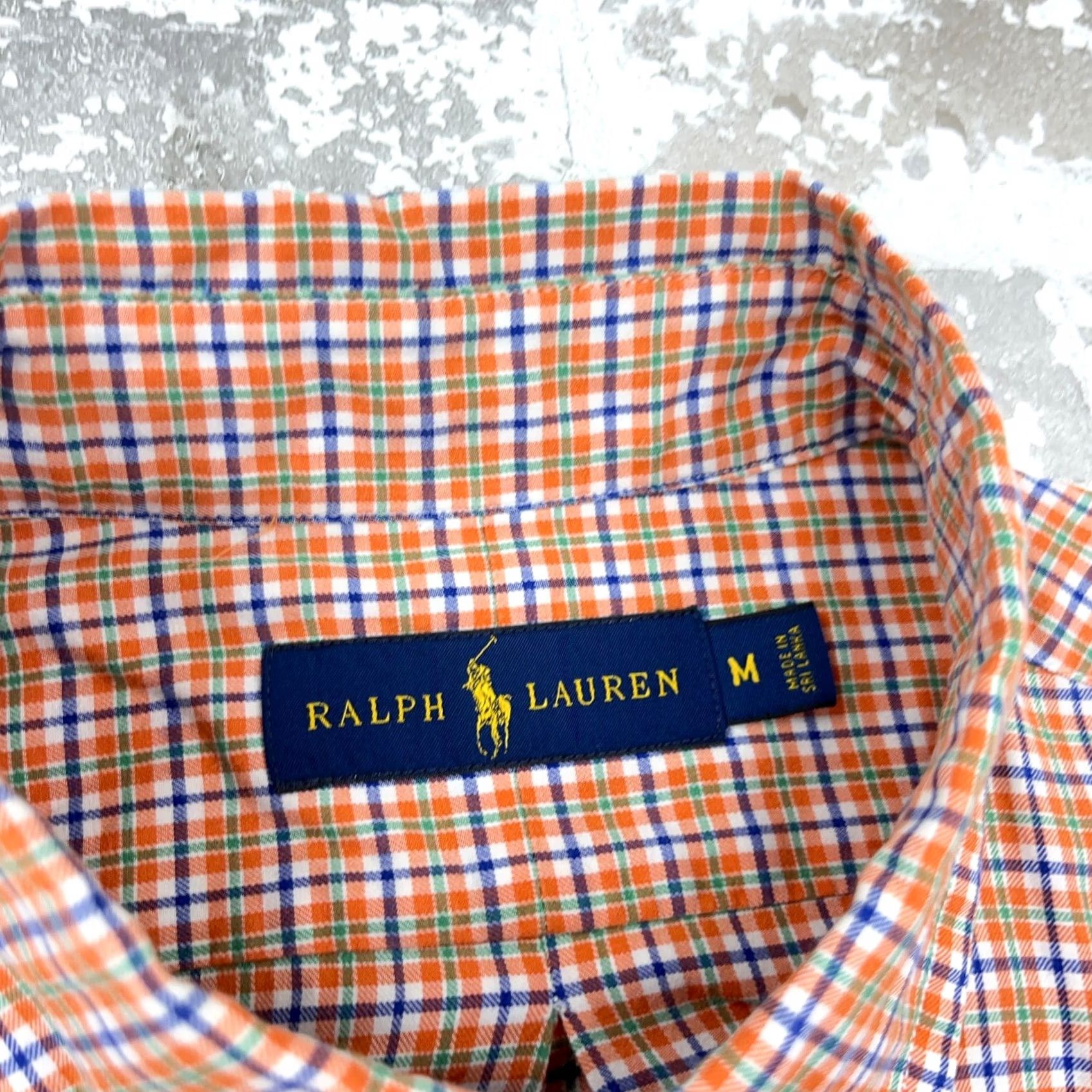 Ralph Lauren Ralph Lauren Shirt Men Medium Orange Green Button Up Flannel Plaid Lightweight Size US M / EU 48-50 / 2 - 3 Thumbnail