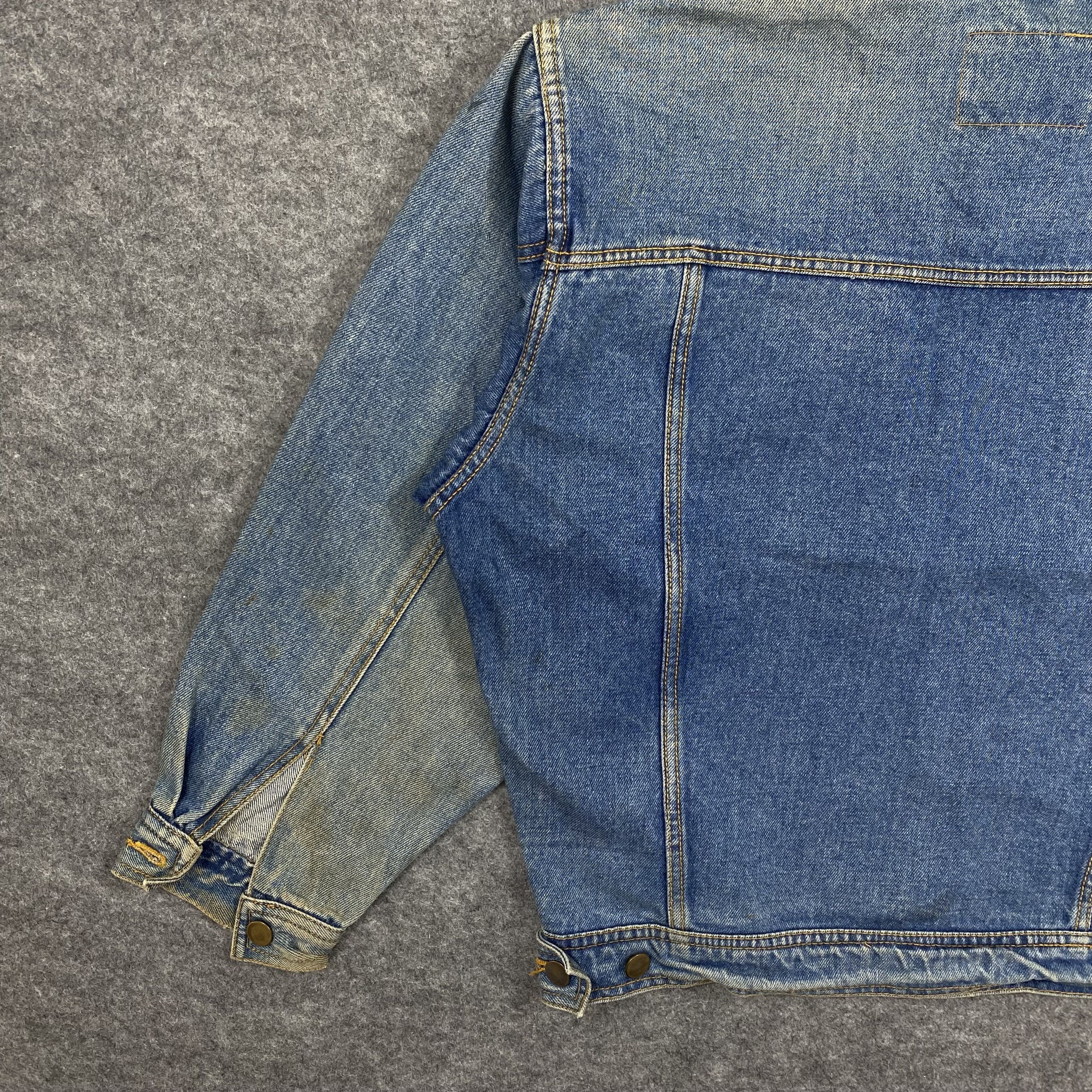 Japanese Brand Vintage 90s Anecdote Homme French's Pride Denim Trucker-J599 Size US L / EU 52-54 / 3 - 8 Thumbnail