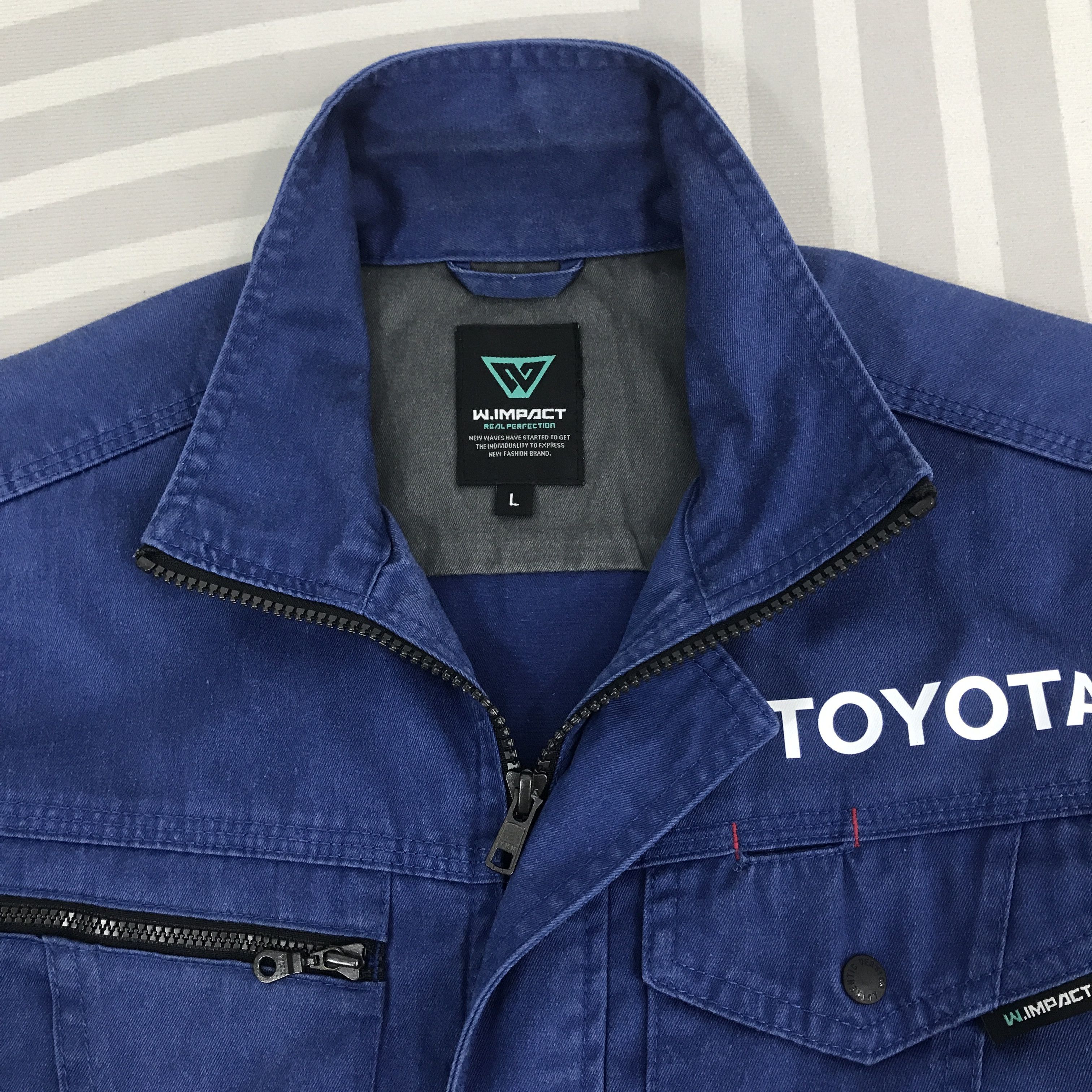 Japanese Brand × Vintage Vintage Toyota Racing blue woking Jacket Size US L / EU 52-54 / 3 - 8 Thumbnail