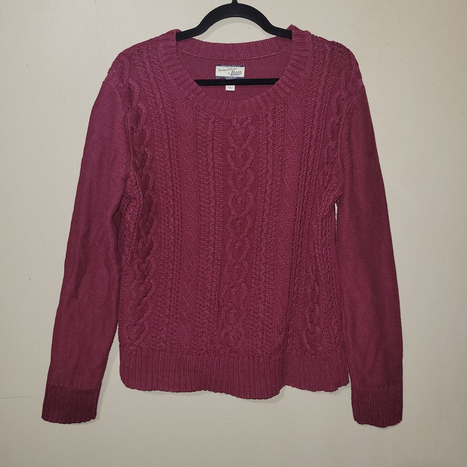 G.H. Bass & Co. G.H. Bass Heritage Collection Cable Knit Acrylic Sweater XL Size XL / US 12-14 / IT 48-50 - 1 Thumbnail