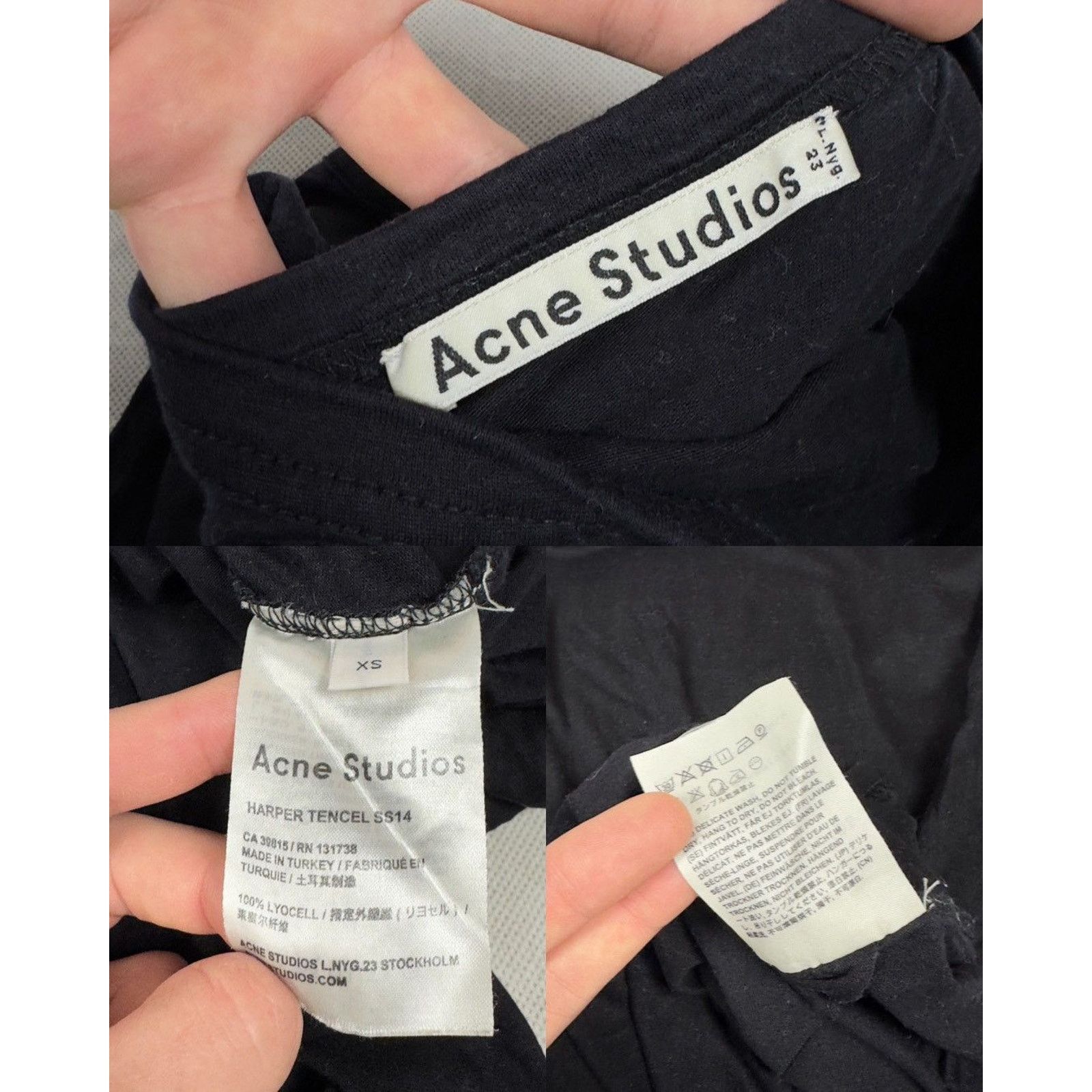 Acne Studios Acne Studios Black Dress XS Size XS / US 0-2 / IT 36-38 - 2 Thumbnail
