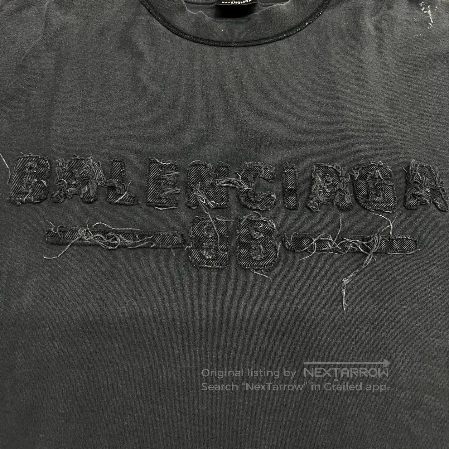 Balenciaga balenciaga distressed short sleeve t-shirt. Size US M / EU 48-50 / 2 - 3 Thumbnail