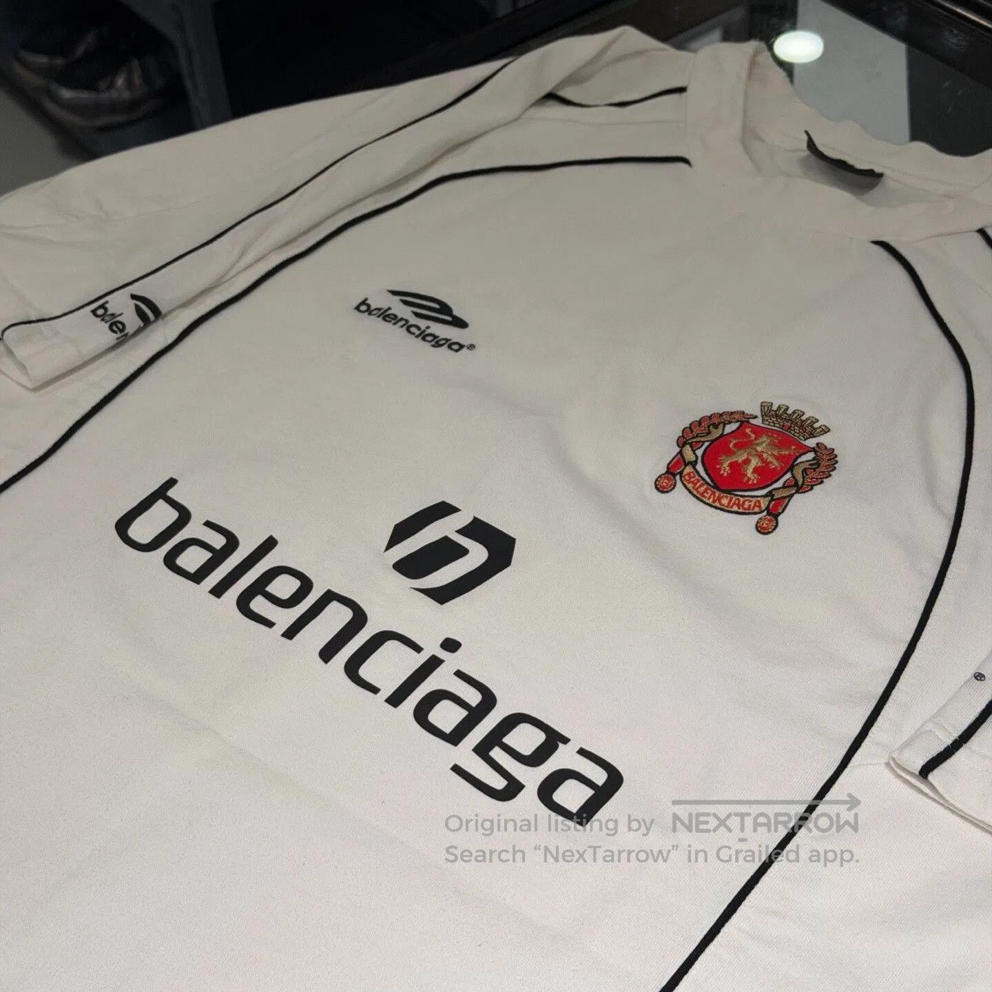 Balenciaga balenciaga white football short sleeve tee. Size US S / EU 44-46 / 1 - 2 Thumbnail