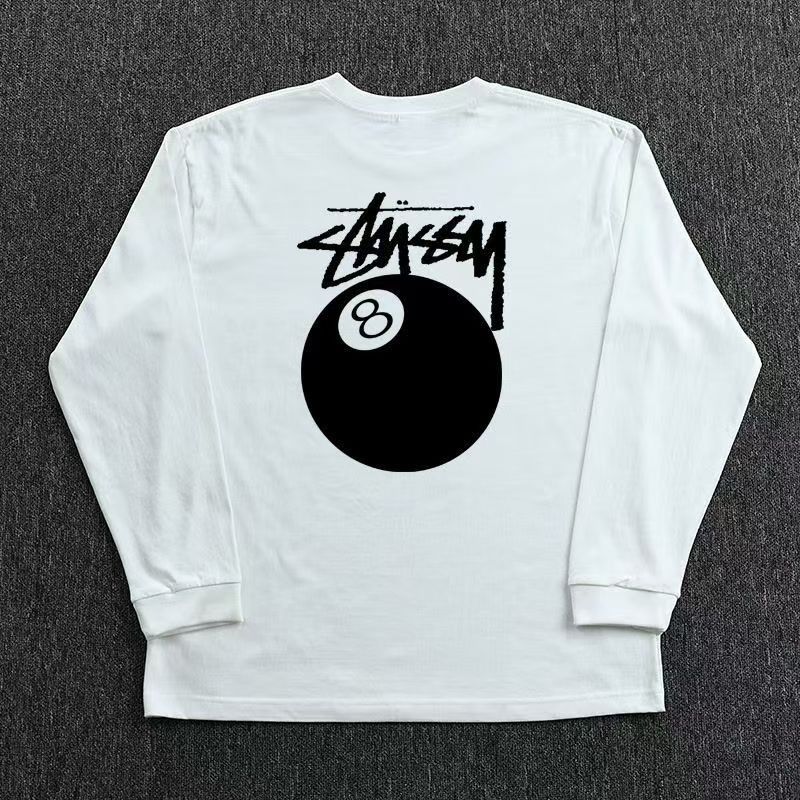 Japanese Brand White washed vintage billiards print long-sleeved t-shirt Size US M / EU 48-50 / 2 - 1 Thumbnail