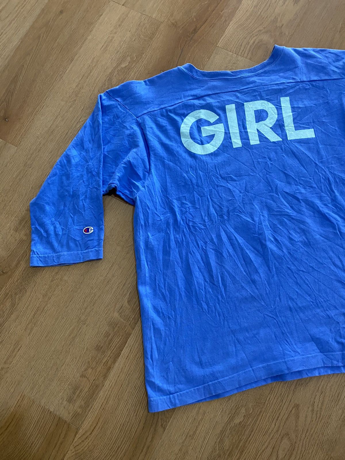 Champion × Japanese Brand Tshirt 3Quaters Champion X xGirl Size US XL / EU 56 / 4 - 13 Thumbnail