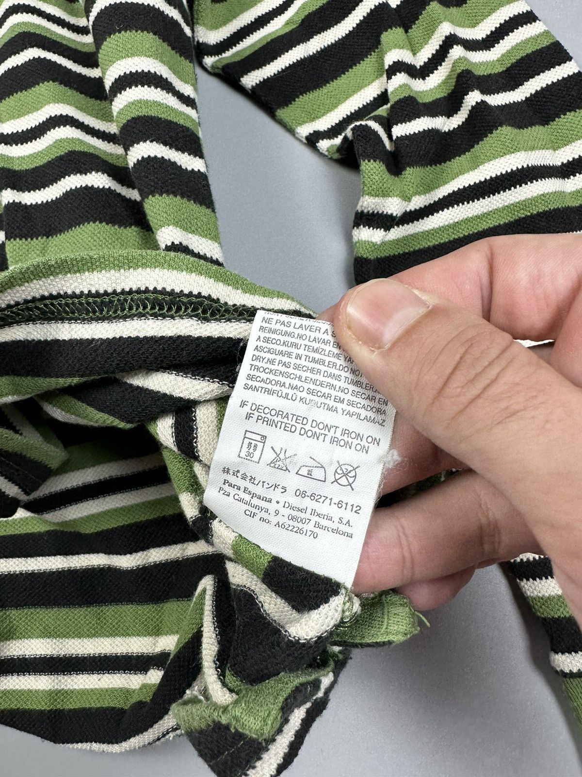 Diesel × Vintage Diesel Club Vintage Stripe Y-2 Longsleeve FC Pradesh Size US M / EU 48-50 / 2 - 8 Thumbnail