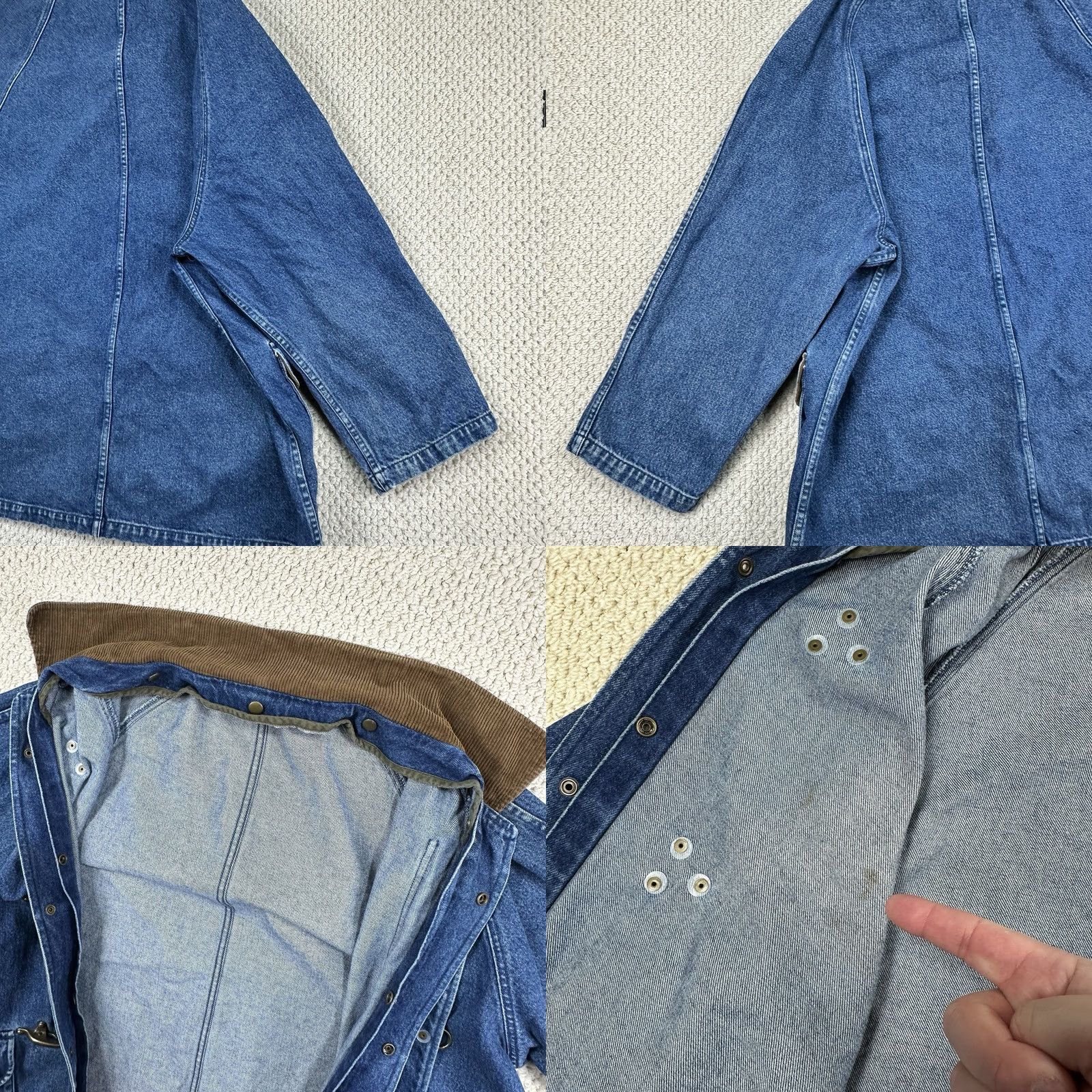 Gap VINTAGE Gap Denim Jacket Oversized Fit Blue 90s Jacket Mens L Blue Denim Jacket with Snap Closure Outer Shell Only Size US L / EU 52-54 / 3 - 9 Thumbnail