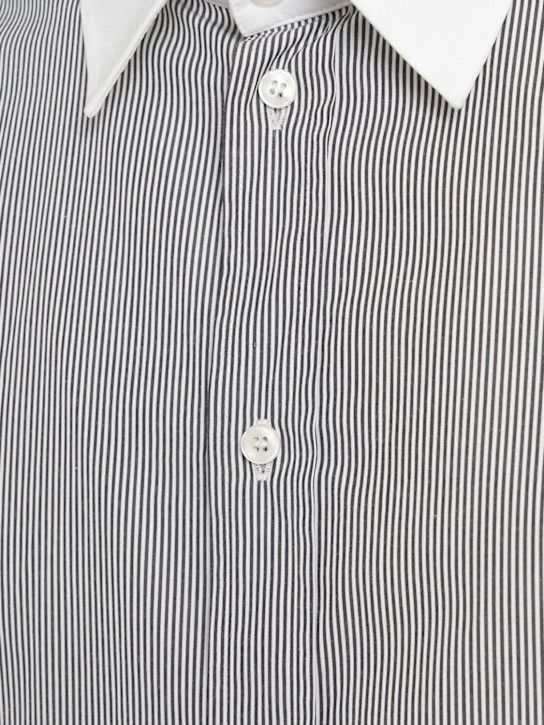 Dolce & Gabbana o1lsvrm0425 Striped Poplon Shirt in Multicolor Size US XL / EU 56 / 4 - 2 Thumbnail
