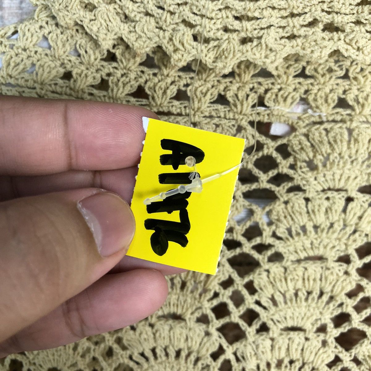 Japanese Brand Japanese Brand crochet Yellow Cardigan Knitwear #A1476 Size M / US 6-8 / IT 42-44 - 11 Thumbnail