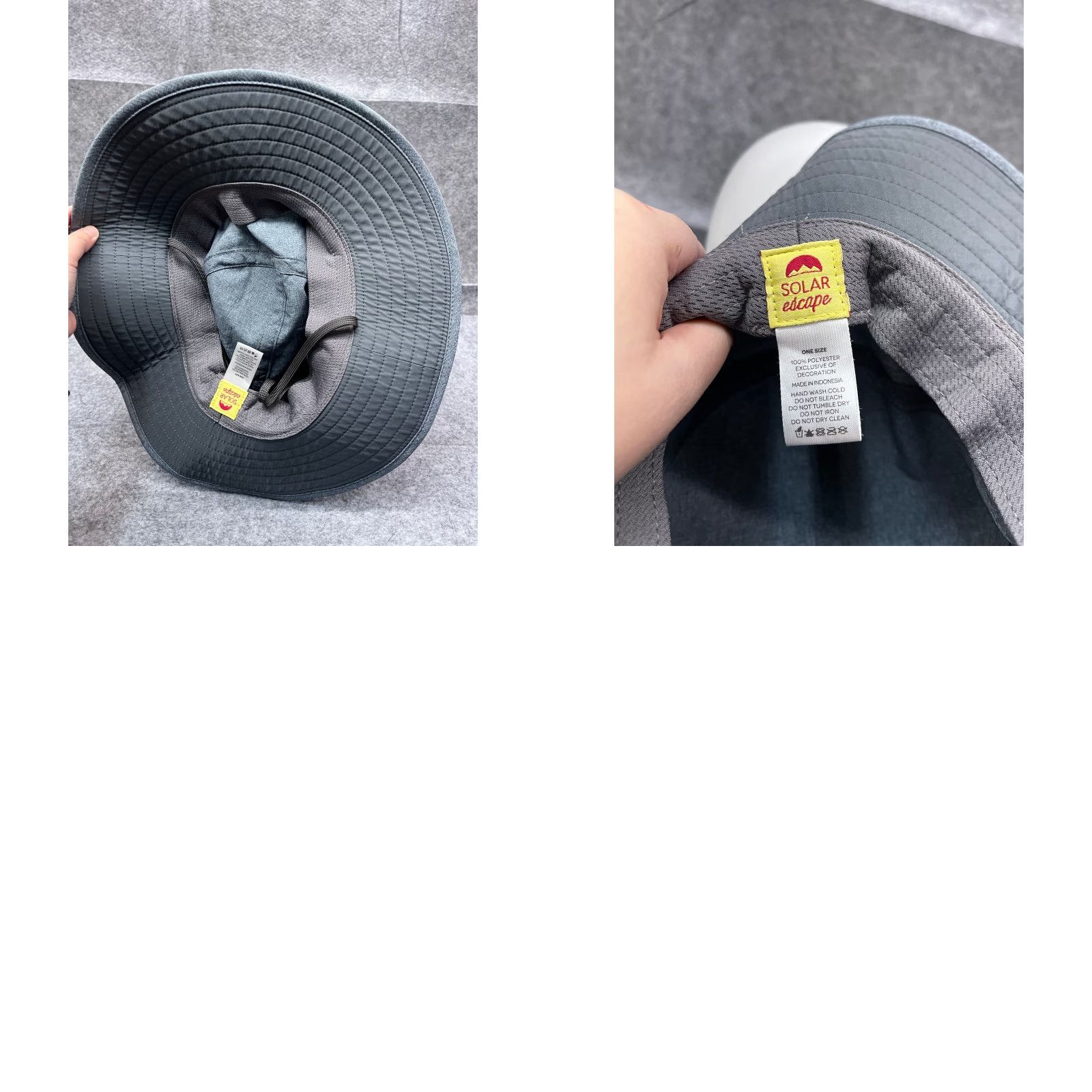 Vintage Solar Escape Boonie Hat Adult One Size Blue 100% Polyester Camp Beach Hat/Cap Unisex Adults Size ONE SIZE - 9 Thumbnail