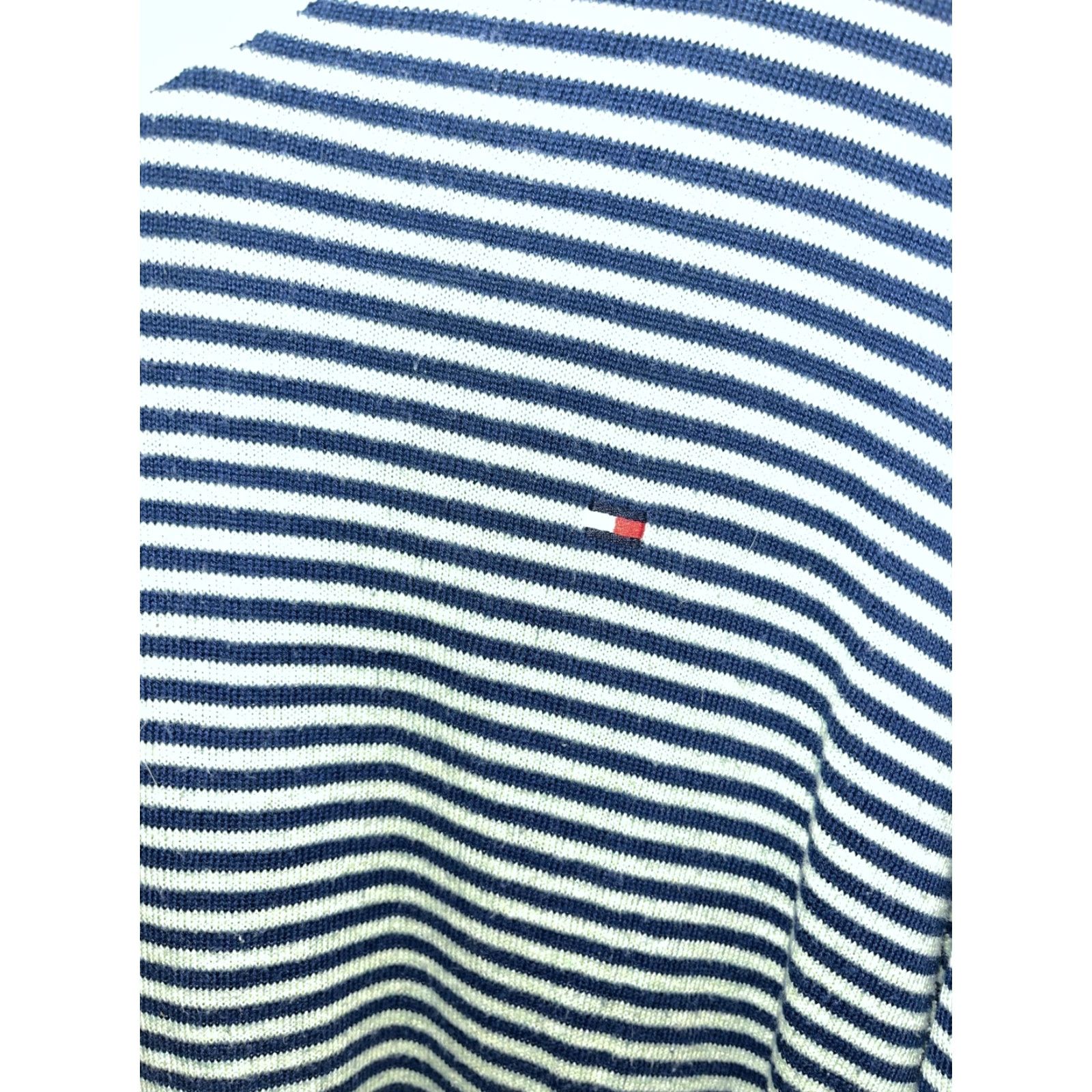 Tommy Hilfiger VINTAGE Tommy Hilfiger Men's Sweater L Cotton Blend Striped V-Neck Long Sleeve Casual Christmas Holiday Size US L / EU 52-54 / 3 - 2 Thumbnail
