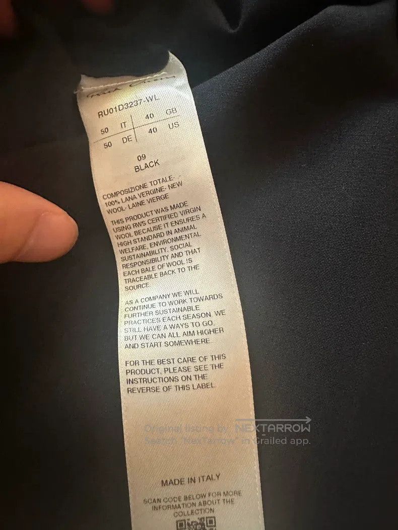Rick Owens RICK OWENS Spring/summer wool shirt Size US M / EU 48-50 / 2 - 5 Thumbnail