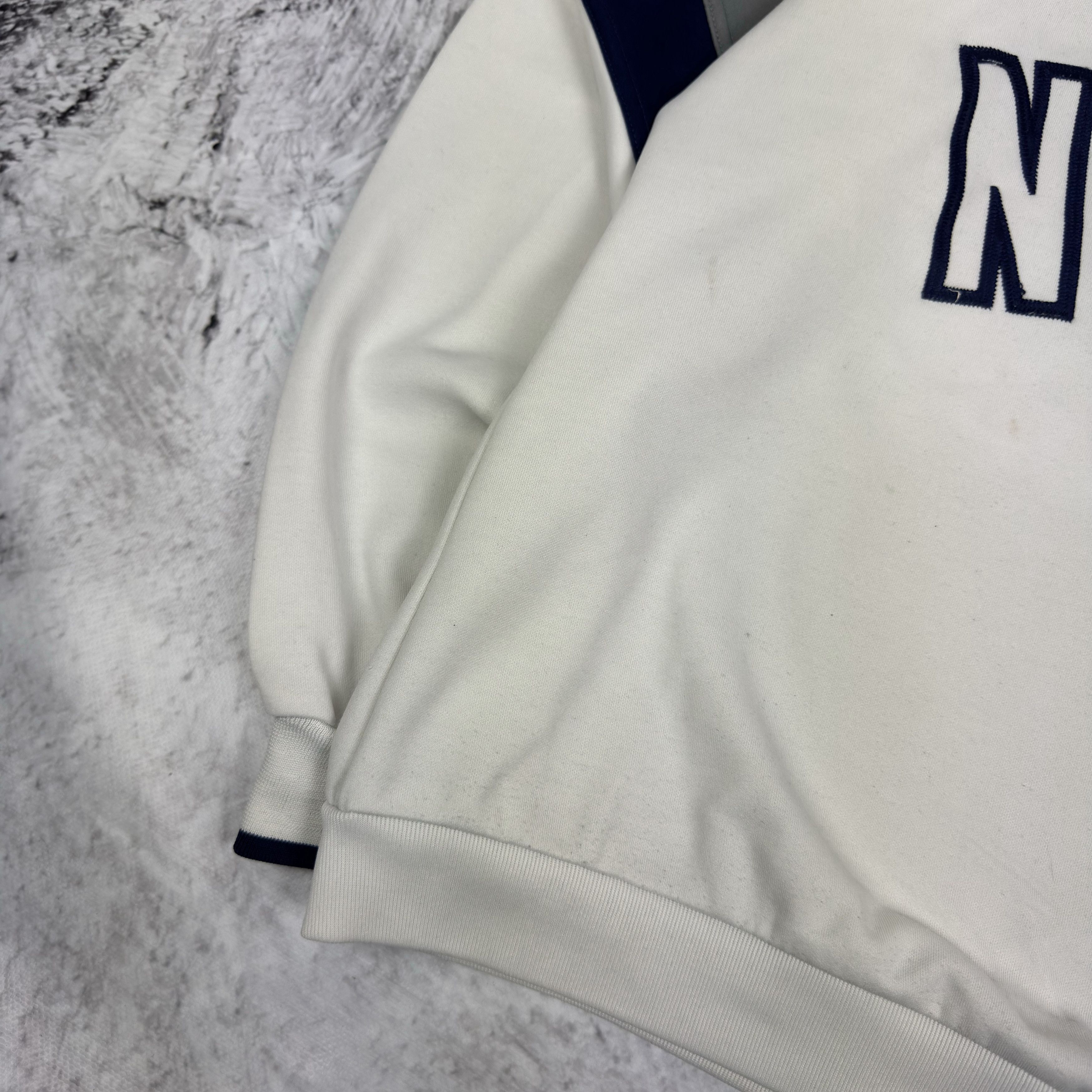 Nike Nike Men's Swoosh Embroidered Spell Out Pullover Sweatshirt Size US S / EU 44-46 / 1 - 5 Thumbnail