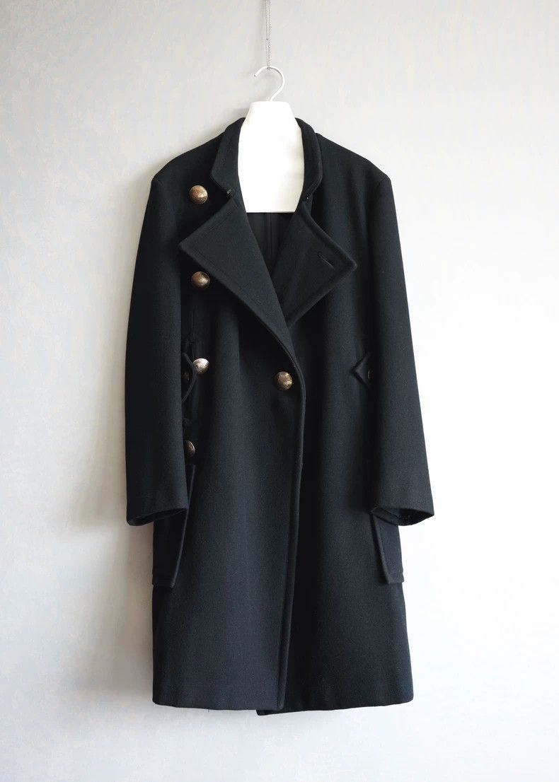 Yohji Yamamoto Yohji Yamamoto Yohji Yamamoto Double-Breasted Coat with Co Size US M / EU 48-50 / 2 - 3 Thumbnail