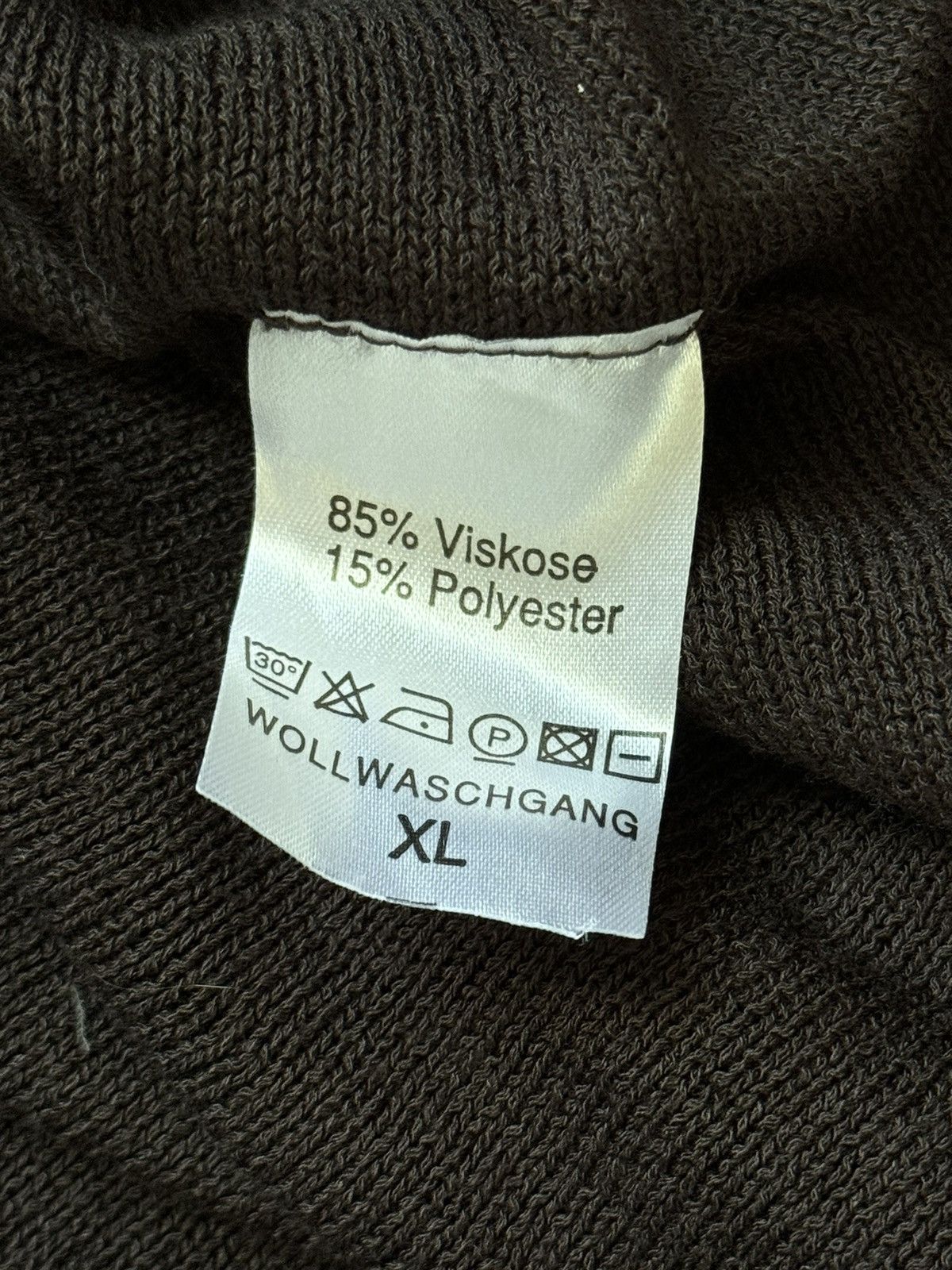 Vintage × hannes roether Hannes Roether XL brown knitwear cape poncho cardigan sweate Size XL / US 12-14 / IT 48-50 - 12 Thumbnail