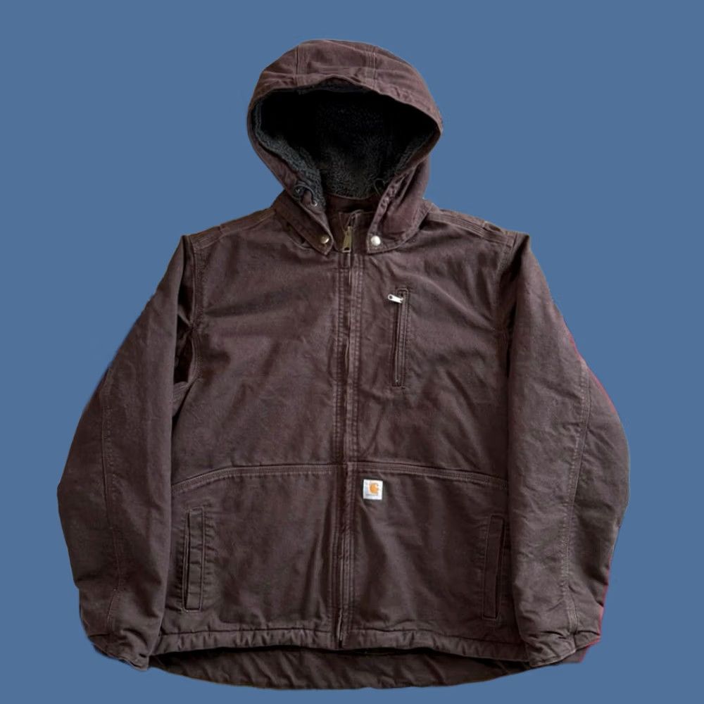 Carhartt Carhartt Jacket Women's XL Full Swing Sherpa Lined Caldwell 102248 Brown Workwear Outdoor Size XL / US 12-14 / IT 48-50 - 1 Thumbnail