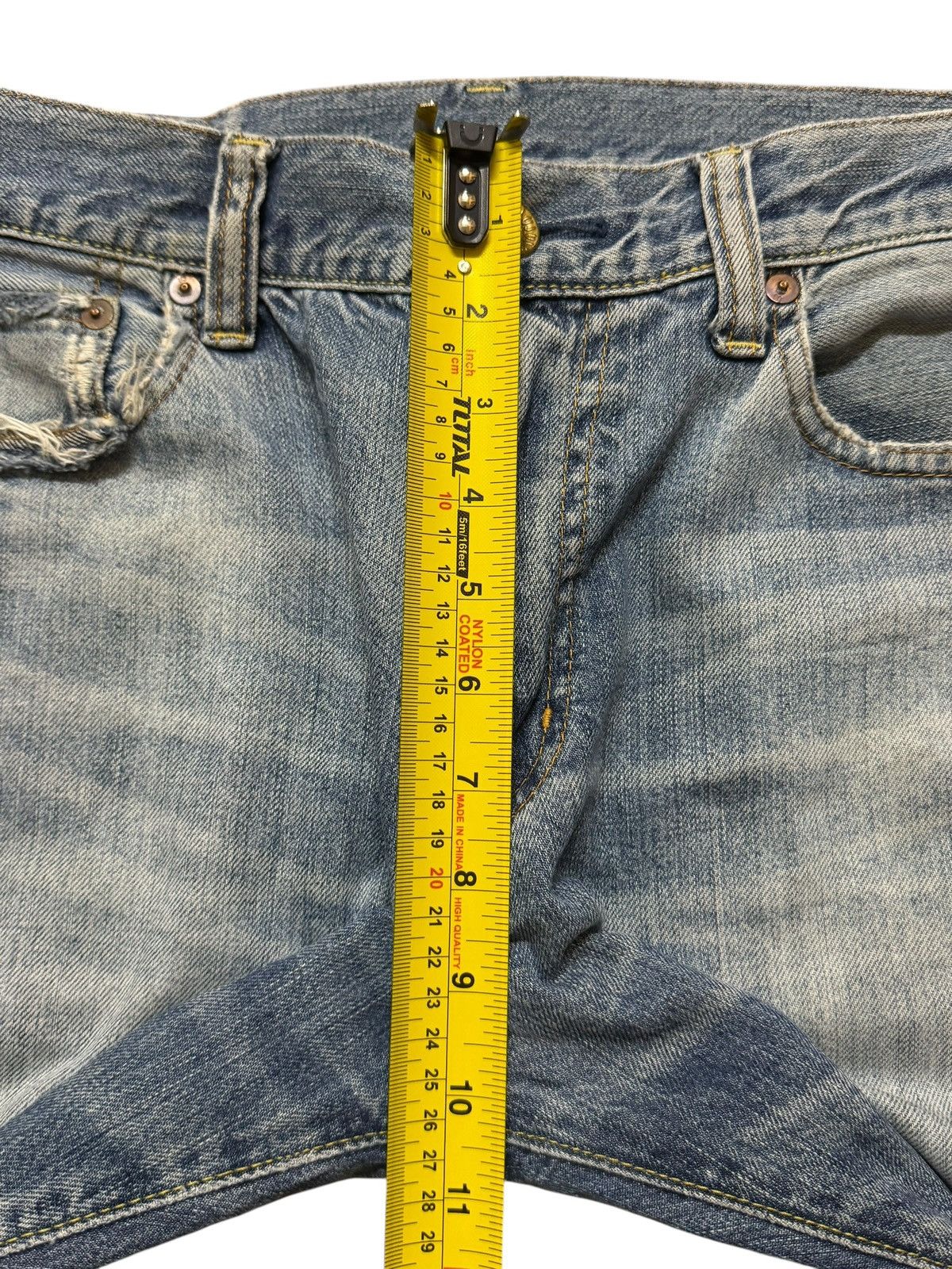 Uniqlo Vintage Y2K Japanese Uniqlo Blue Faded Wash Distress Loose Size US 32 / EU 48 - 11 Thumbnail