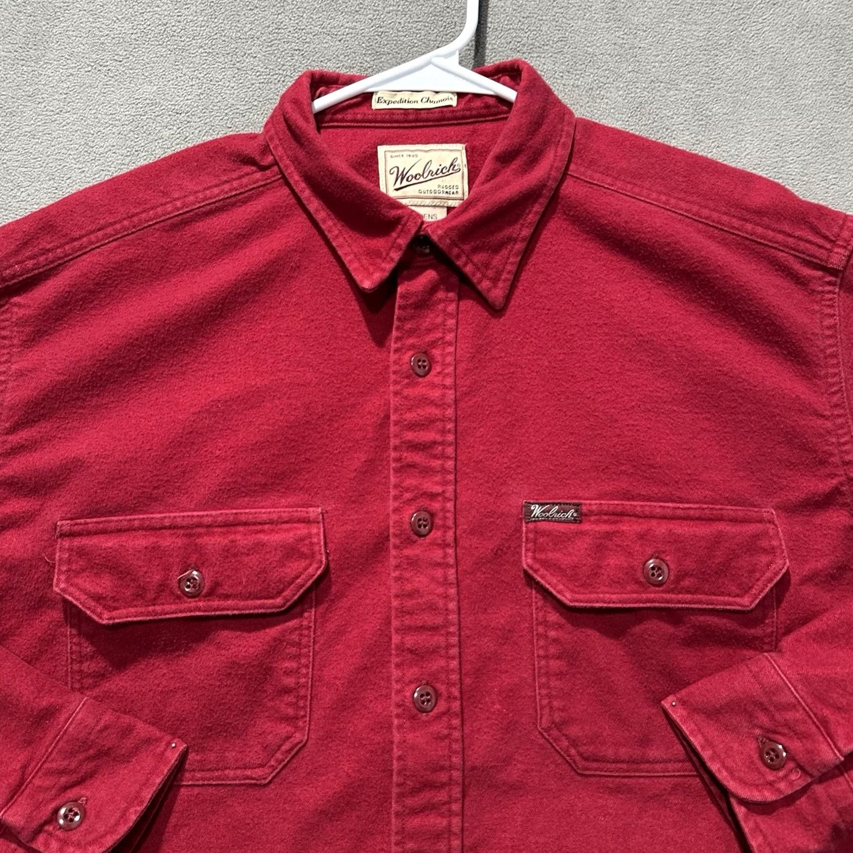 Vintage Woolrich Expedition Flannel Shirt Mens XLT Red Outdoor Rugged Workwear Chamois Size US XL / EU 56 / 4 - 3 Thumbnail