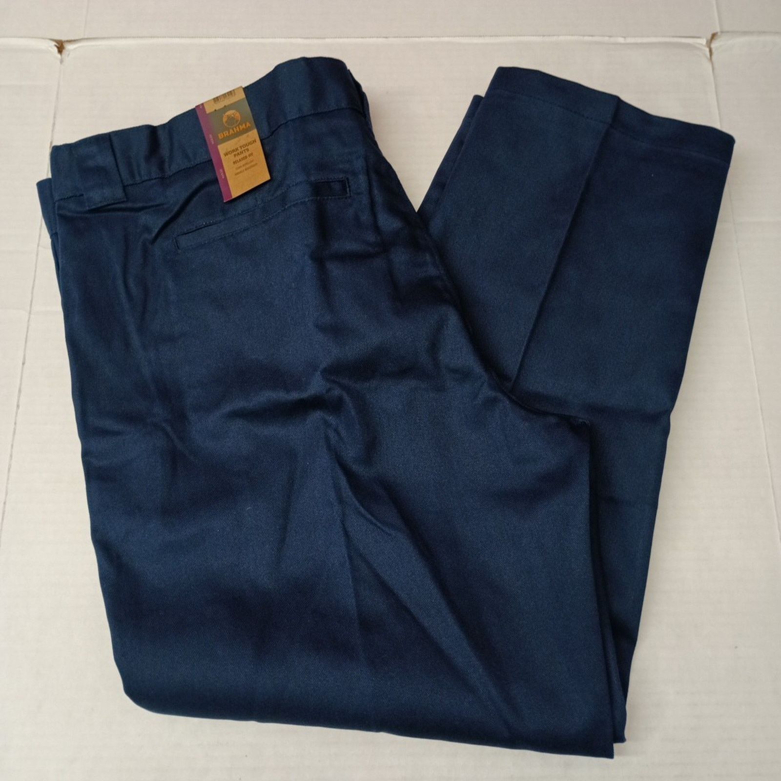 Other Brahma Mens Work Tough Pants Durable Size 44x30 Blue Relaxed Size US 44 / EU 60 - 1 Thumbnail