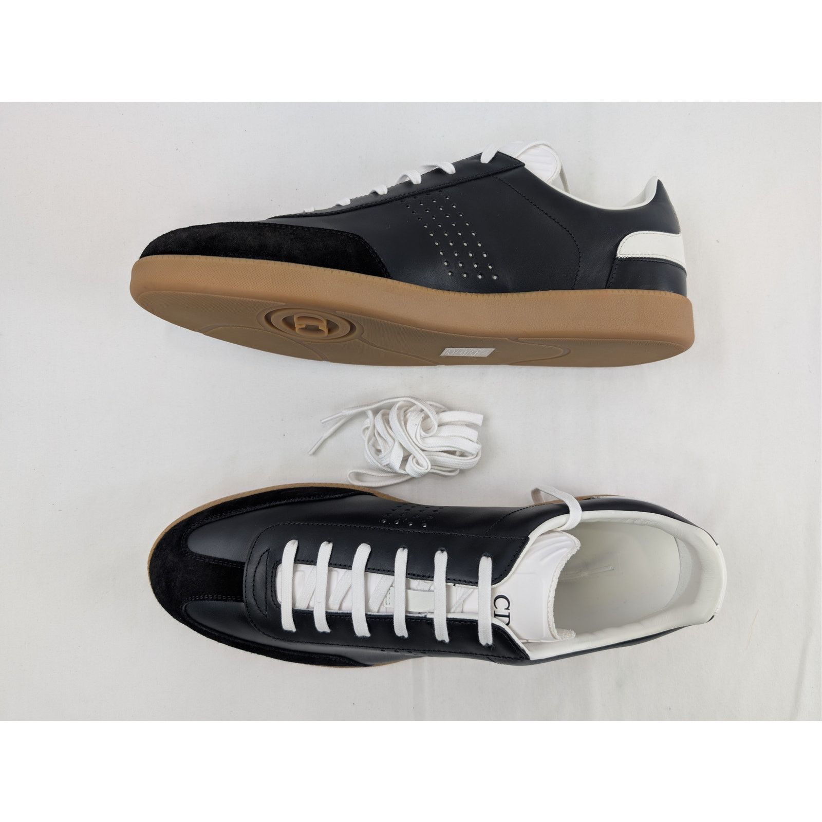 Dior o1rshd1 B01 Brown Sole Sneakers in Black/White Size US 13 / EU 46 - 1 Thumbnail