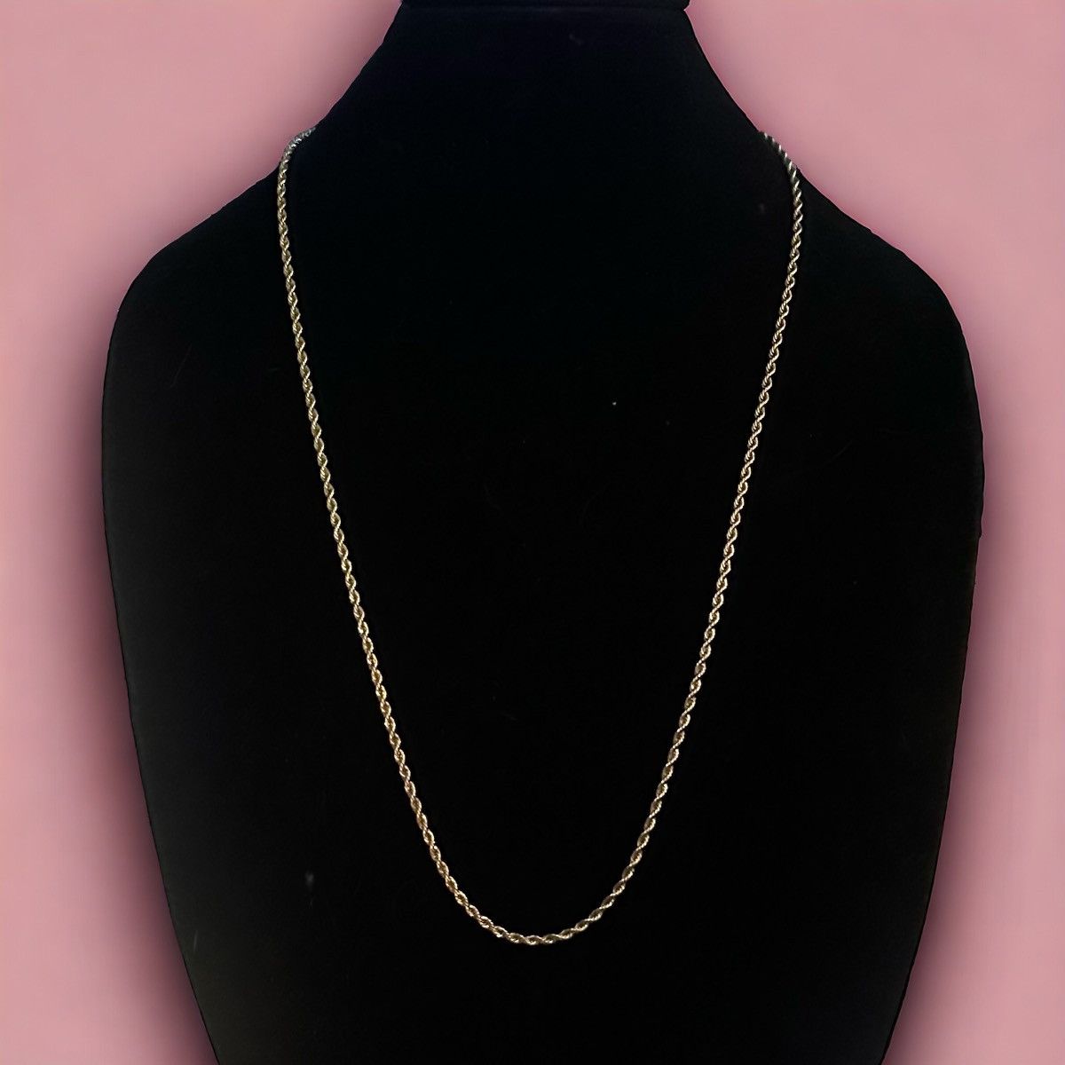 Vintage Vintage gold tone rope chain necklace Size ONE SIZE - 1 Thumbnail