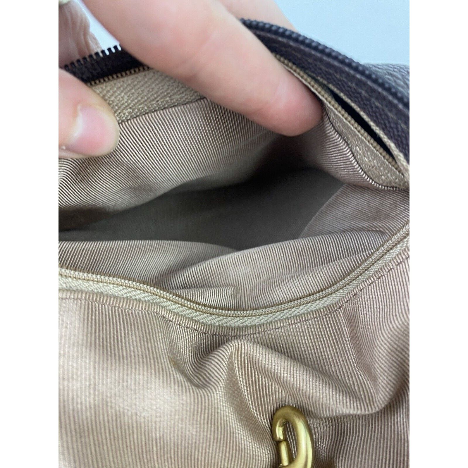 Other VTG LIBAIRE Pebbled Brown Leather Backpack Purse Bag 90's Size ONE SIZE - 11 Thumbnail