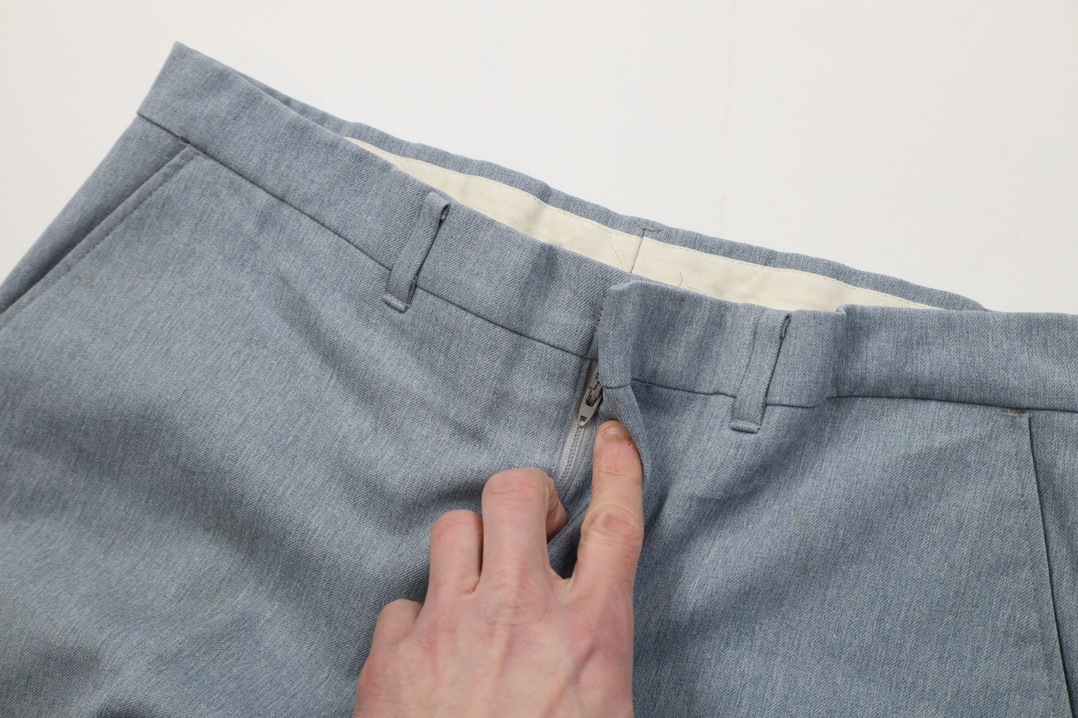 Vintage Vintage 70s Streetwear Chambray Wide Leg Chino Pants USA Size US 34 / EU 50 - 9 Thumbnail