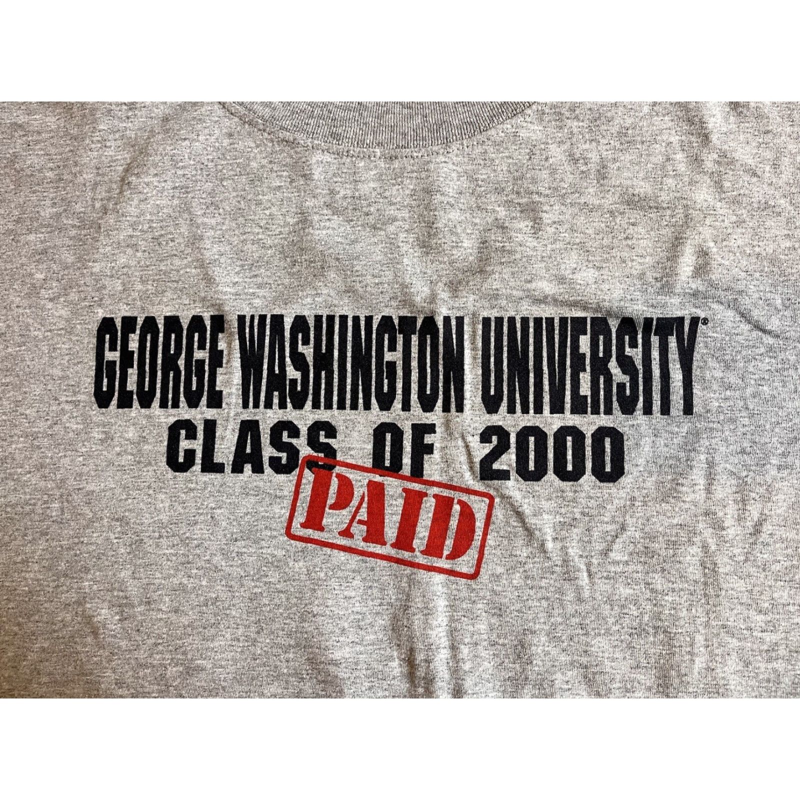 George VINTAGE MV Sport George Washington University Class Of 2000 Shirt Men’s XL Grey T-Shirt Size US XL / EU 56 / 4 - 3 Thumbnail