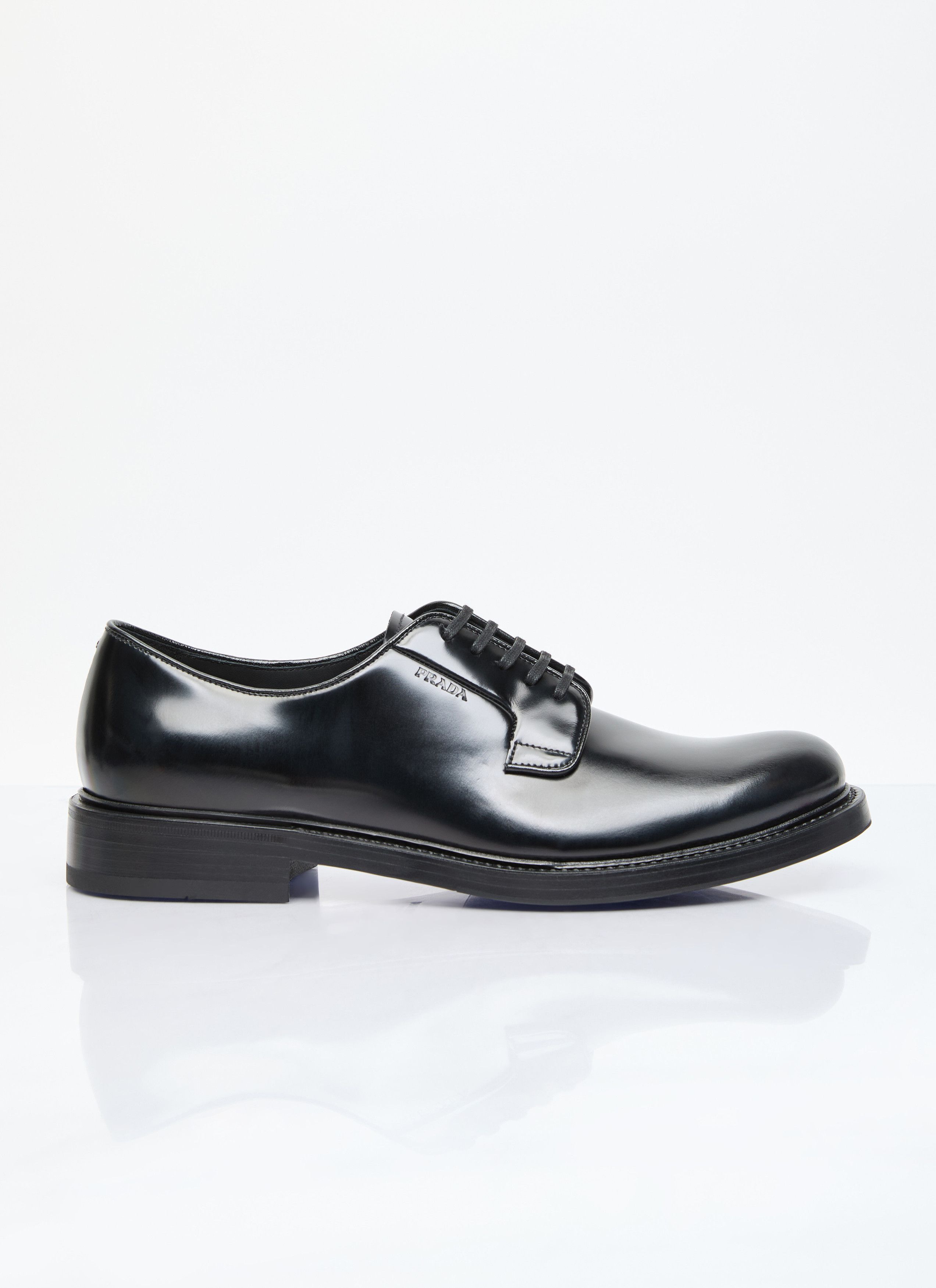 Prada Brushed Leather Lace-Up Shoes Size US 13 / EU 46 - 1 Thumbnail