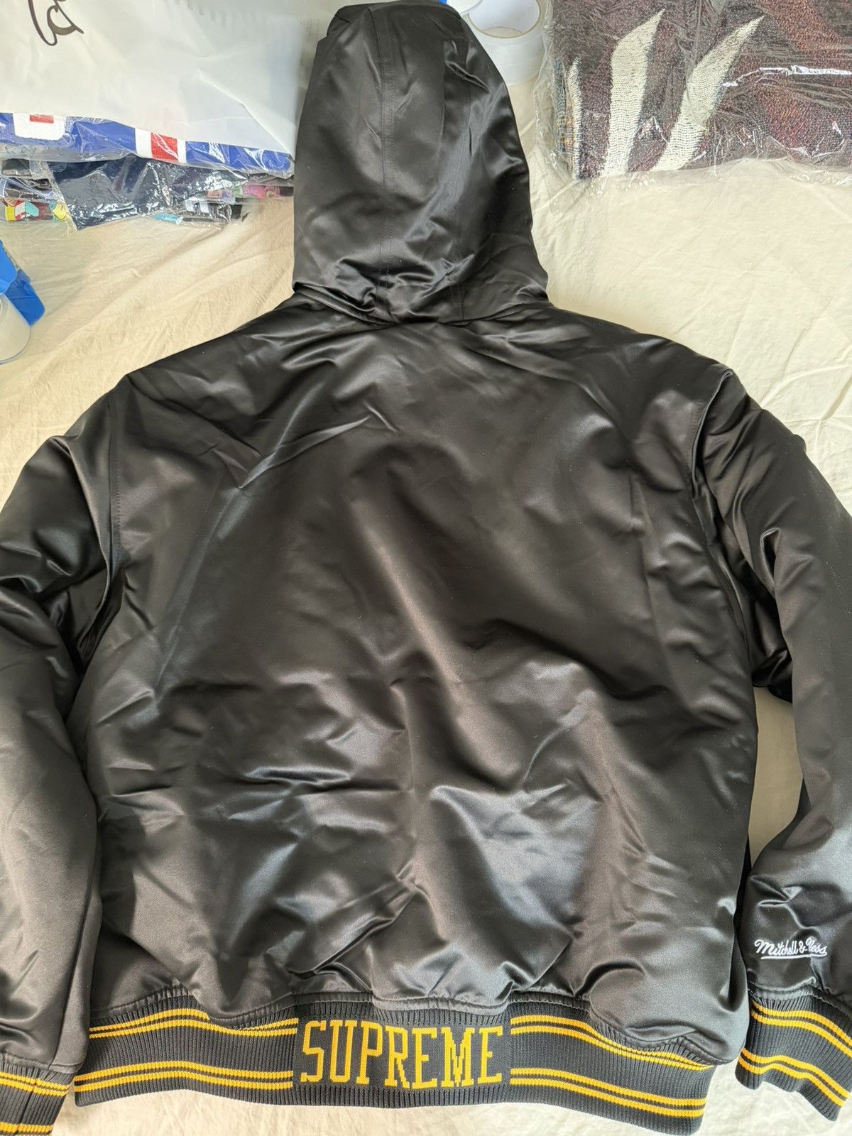 Mitchell & Ness × Supreme Supreme X Mitchell and Ness Satin Bomber jacket Size large Size US L / EU 52-54 / 3 - 18 Thumbnail