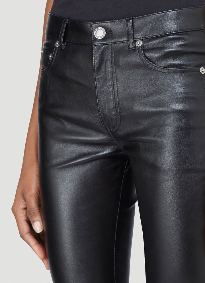 Saint Laurent Paris o1b1hav110525 496409 Signature Low Waisted Skinny Jeans Size 27" / US 4 / IT 40 - 5 Thumbnail