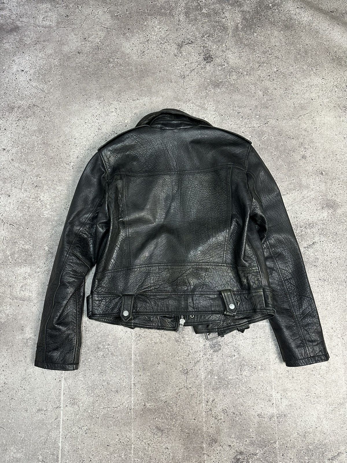 If Six Was Nine × Vintage Vintage Bomber Cropped Leather Jacket Archival Distressed Size US M / EU 48-50 / 2 - 9 Thumbnail