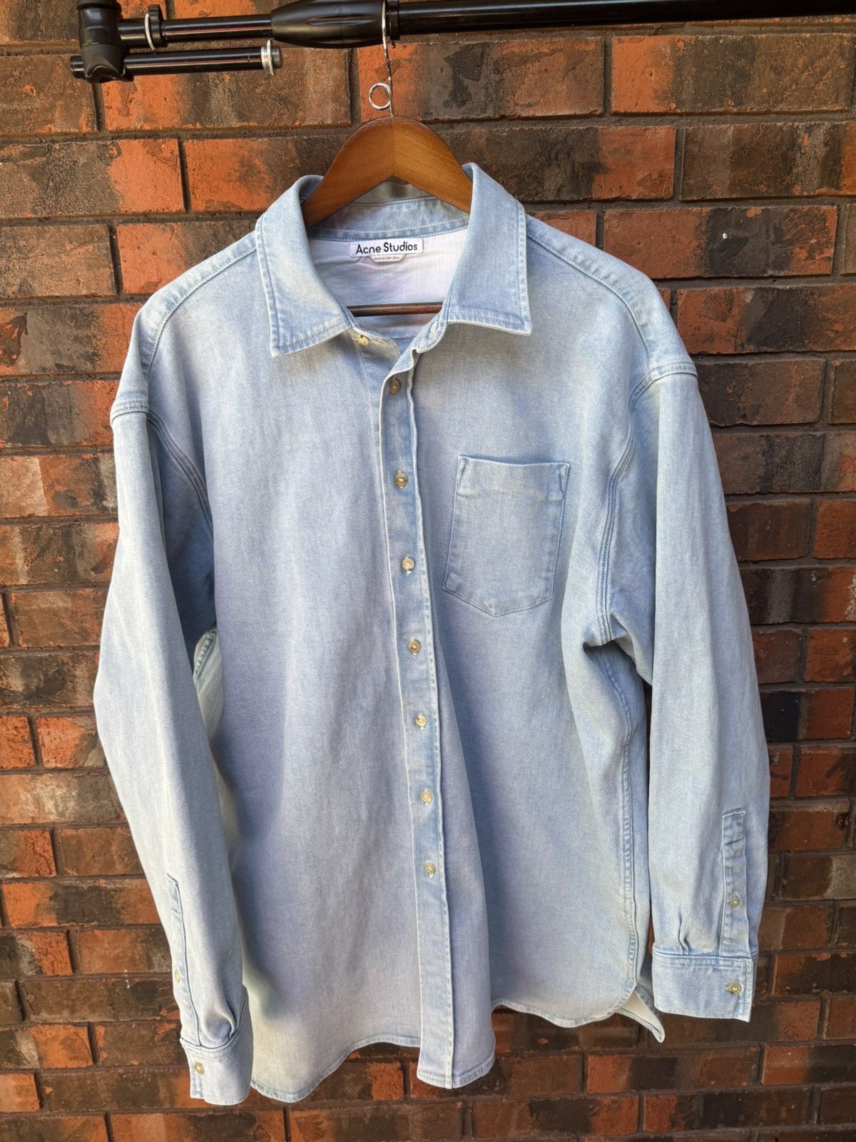 Acne Studios Long Sleeve Denim Shirt Size US L / EU 52-54 / 3 - 1 Thumbnail