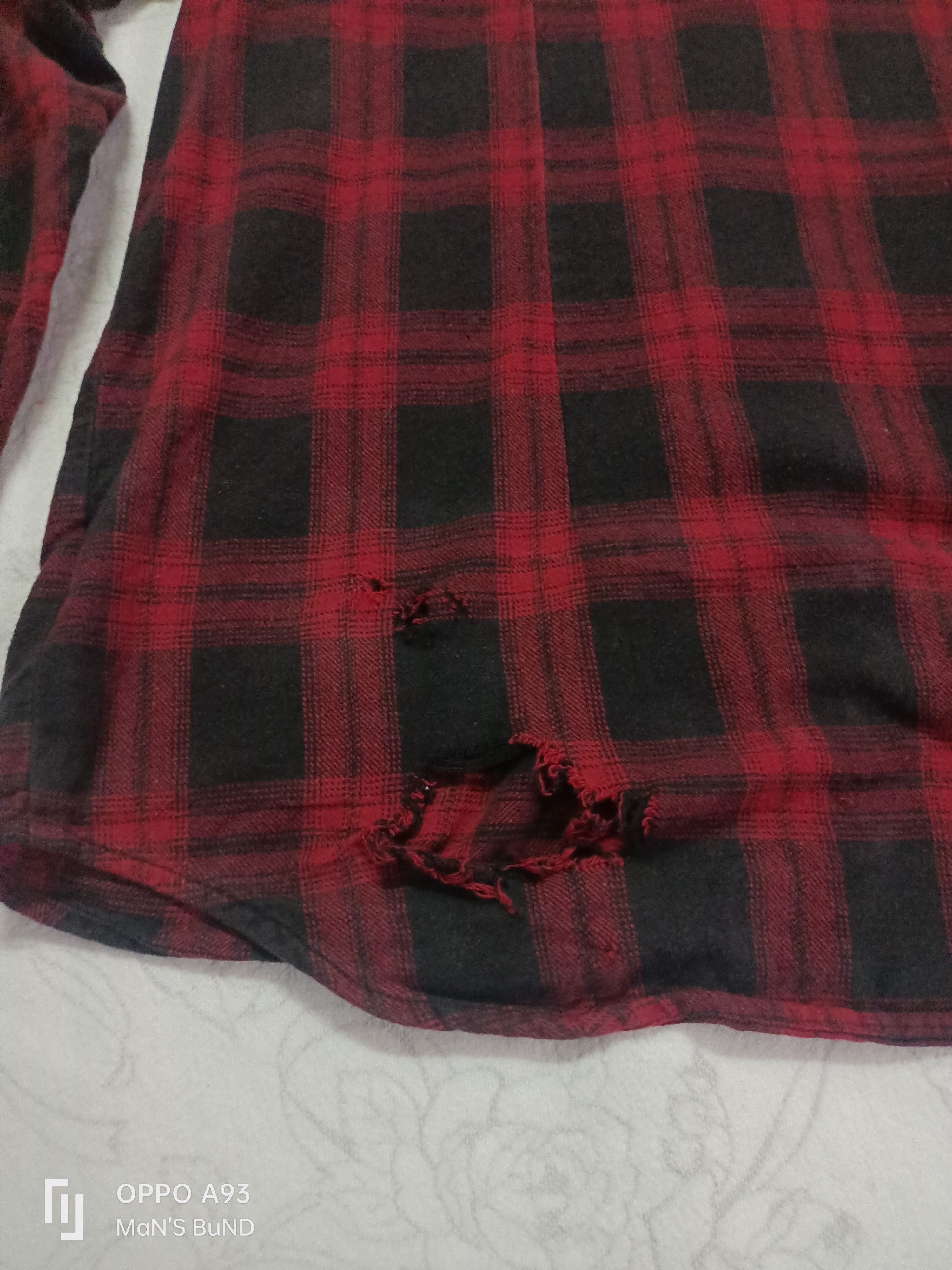 Flannel × Harley Davidson × Vintage HARLEY DAVIDSON Men's Red Plaid Flannel Slim Fit 99023-16VM Size US XL / EU 56 / 4 - 12 Thumbnail
