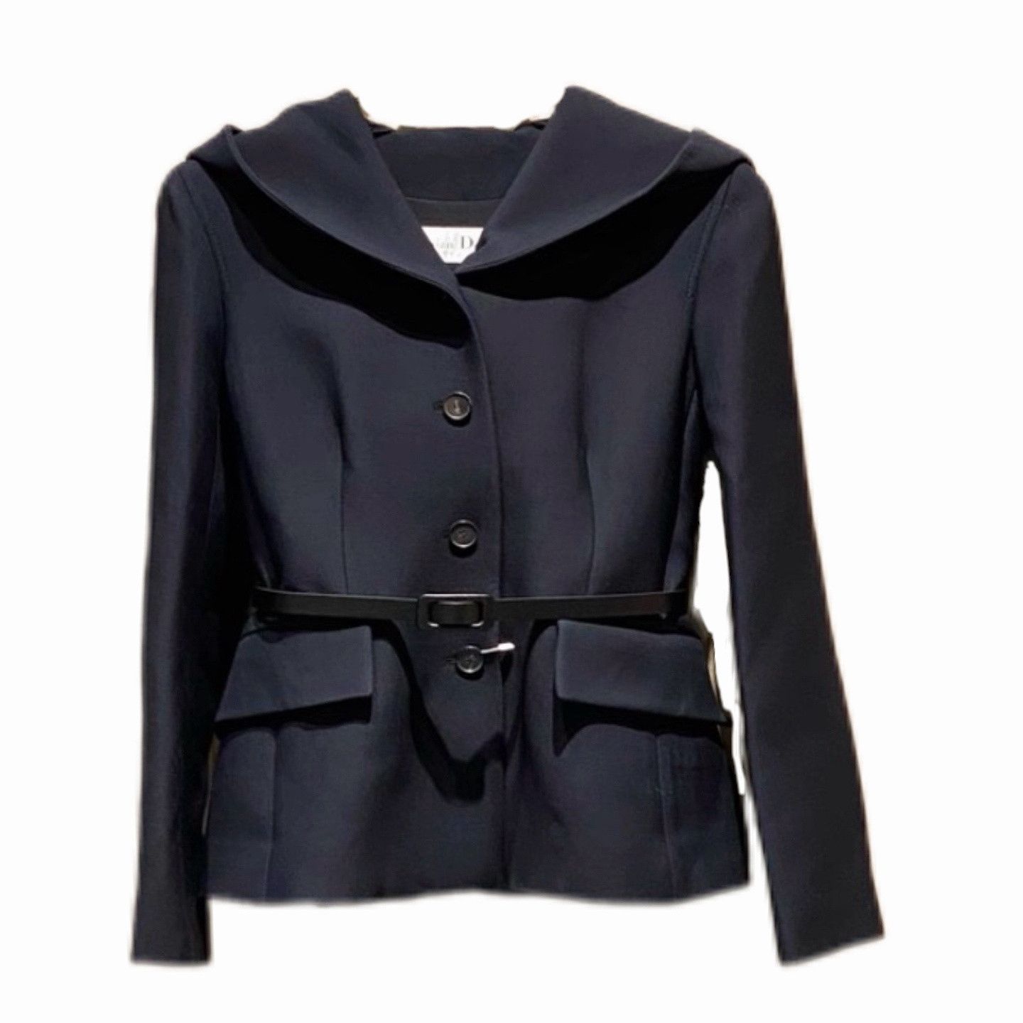 Dior Christian Dior Wool Silk Belted Jacket Size 38 Size S / US 4 / IT 40 - 1 Thumbnail