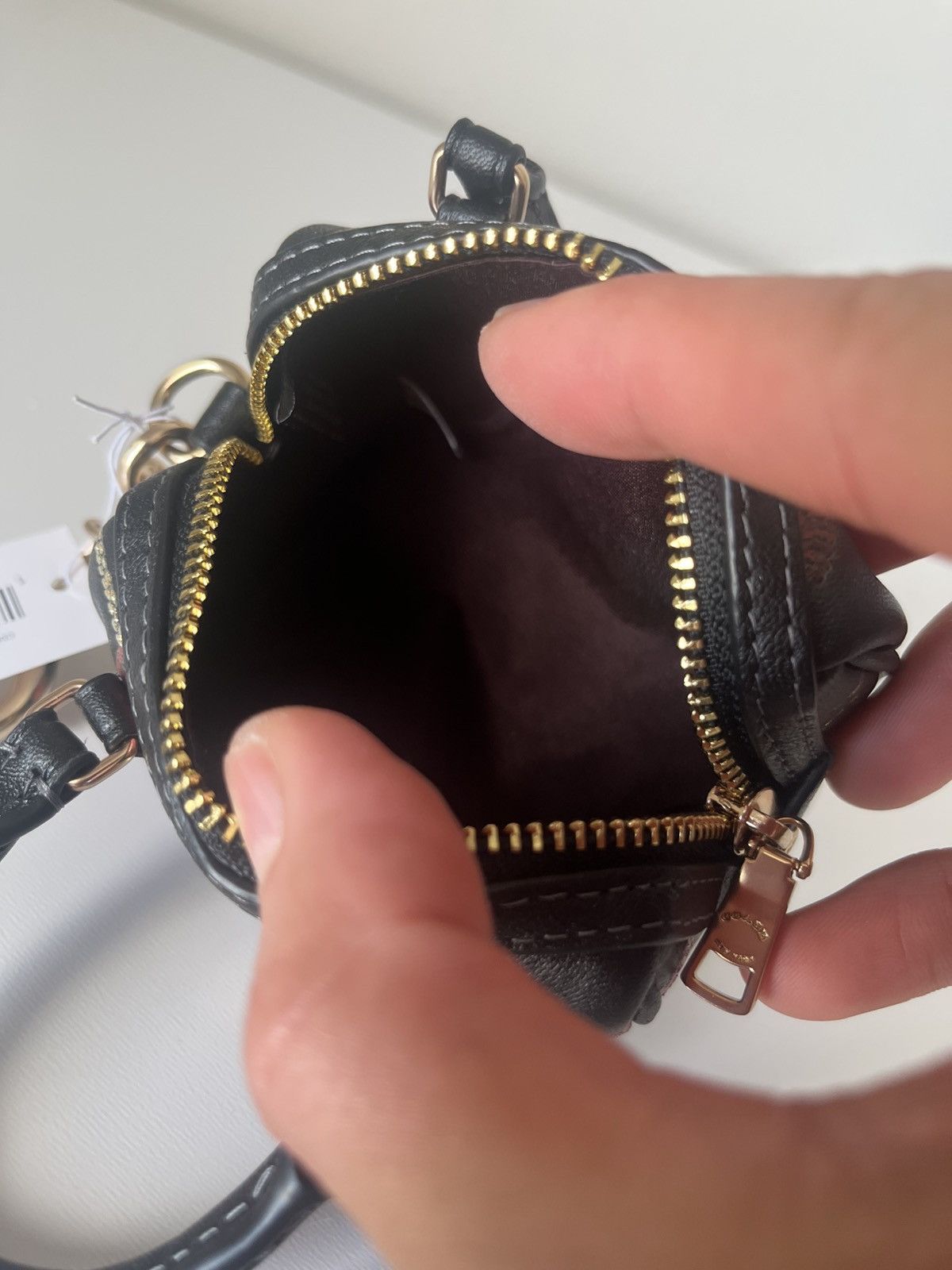 Coach Coach Mini Rowan Bag Charm With Cherry Print Size ONE SIZE - 7 Thumbnail