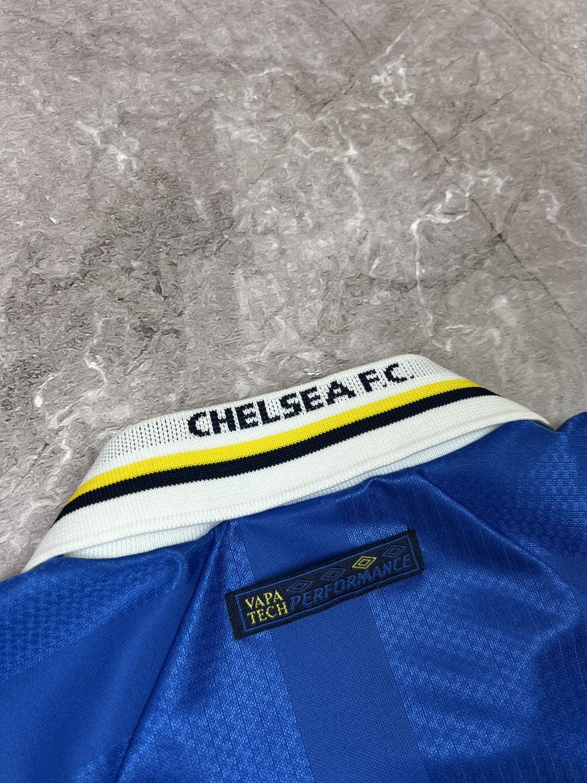 Chelsea Soccer × Umbro × Vintage Umbro Chelsea FC #Poyet Football Shirt Jersey season 1997 Size US XXL / EU 58 / 5 - 5 Thumbnail
