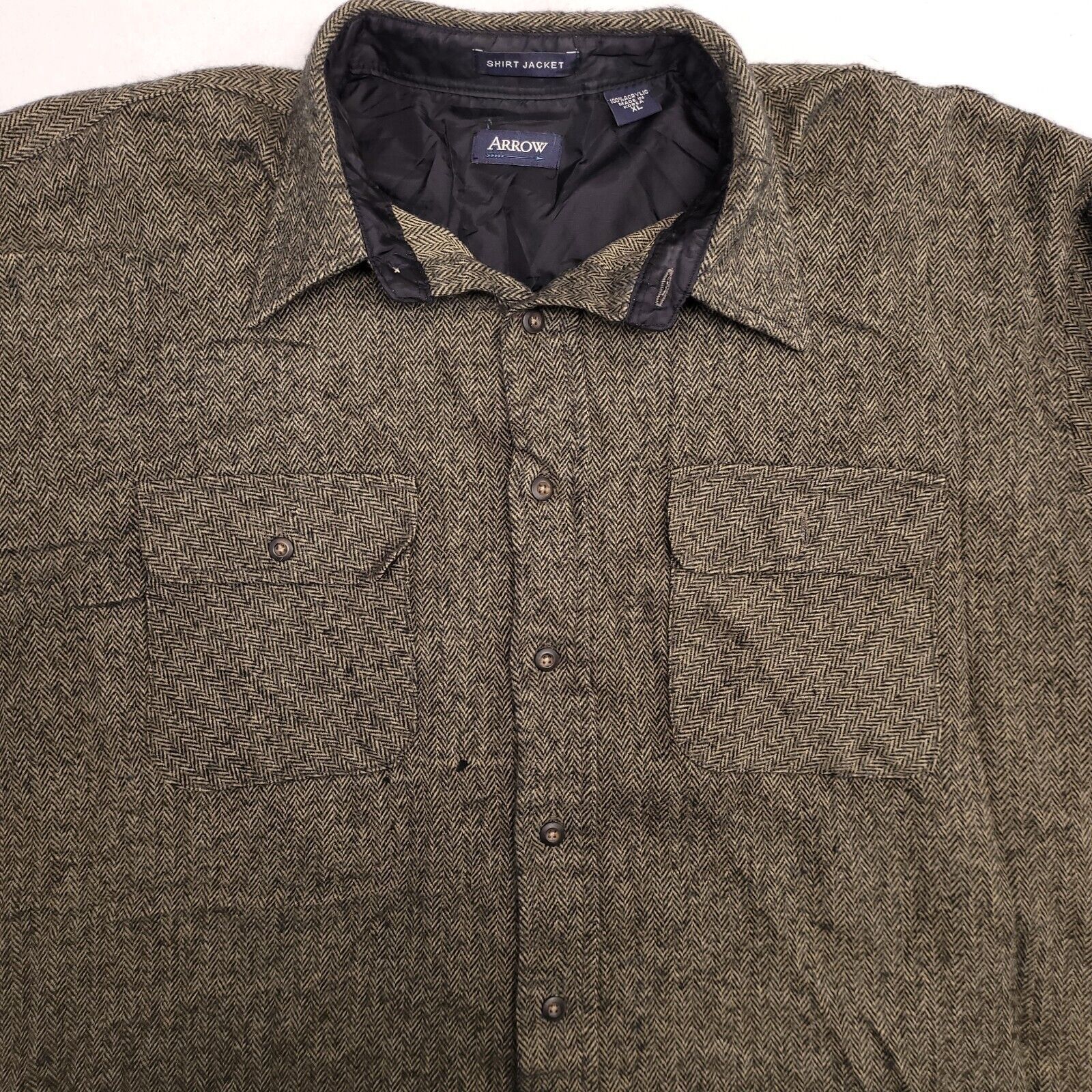 Arrow Arrow Casual Button Up Shirt Mens Size Extra Large XL Green Size US XL / EU 56 / 4 - 1 Thumbnail