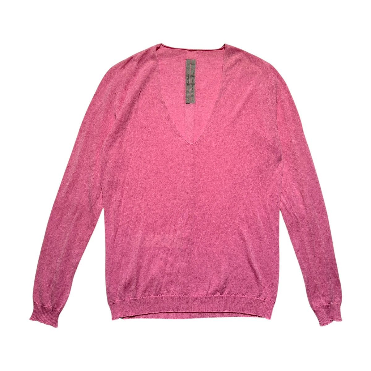 Rick Owens SS21 Phlegethon pop pink thin sweater Size US S / EU 44-46 / 1 - 1 Thumbnail