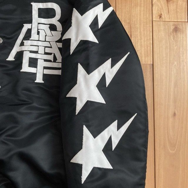 Bape BAPE STA Logo Varsity Jacket a bathing ape star NIGO Size US M / EU 48-50 / 2 - 3 Thumbnail