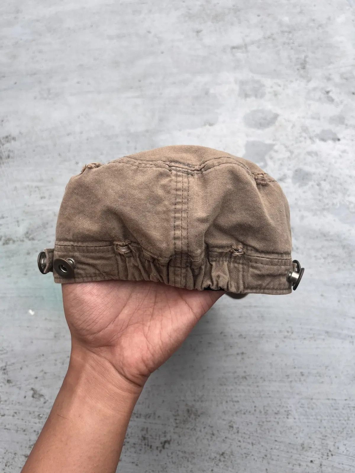 14th Addiction TWO FOLD DISTRESSED STUDDED HAT LGB Size ONE SIZE - 4 Thumbnail