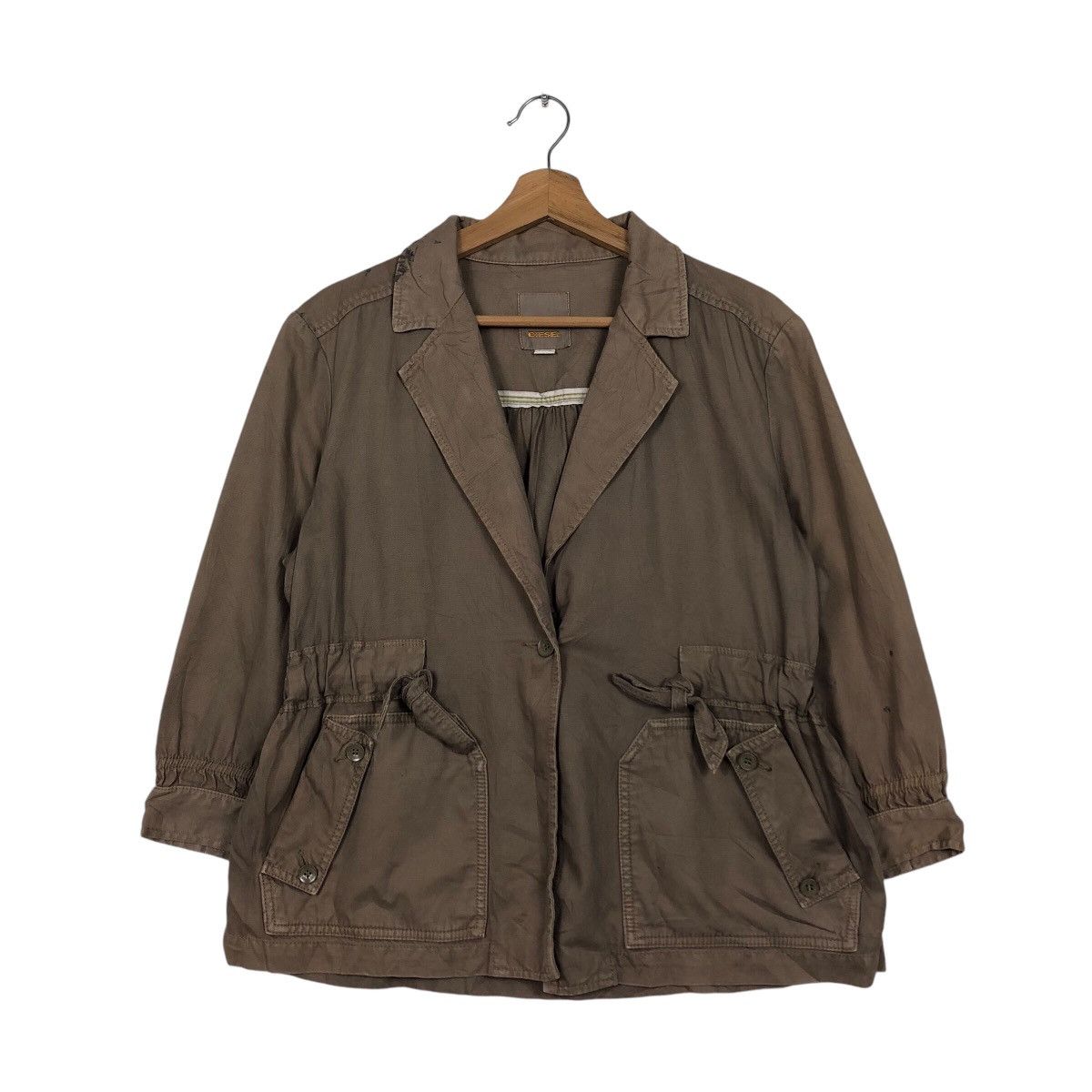 Diesel 📌Vintage Biker Jacket Diesel Parachute Bondage Design Size US S / EU 44-46 / 1 - 2 Thumbnail