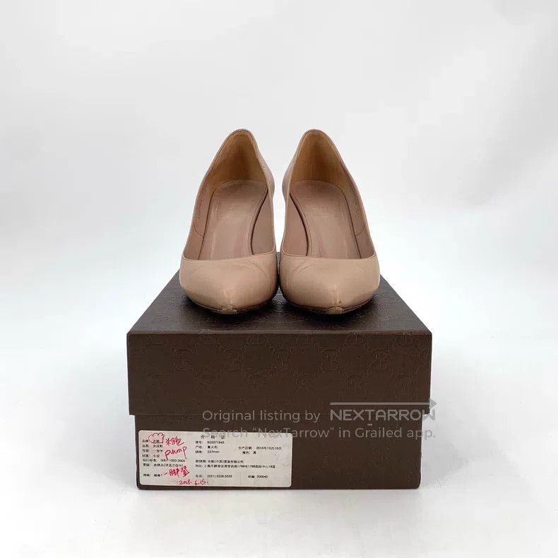 Gucci Gucci Flesh-coloured pointed toe thin heels Size US 5 / IT 35 - 8 Thumbnail