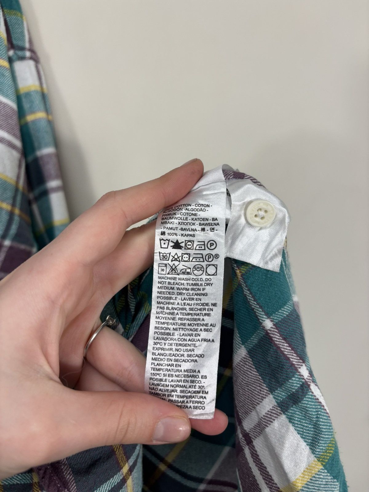 Levi's Levi’s Silver Tab Oversized Men’s Plaid Check Flannel Shirt Size US XL / EU 56 / 4 - 13 Thumbnail
