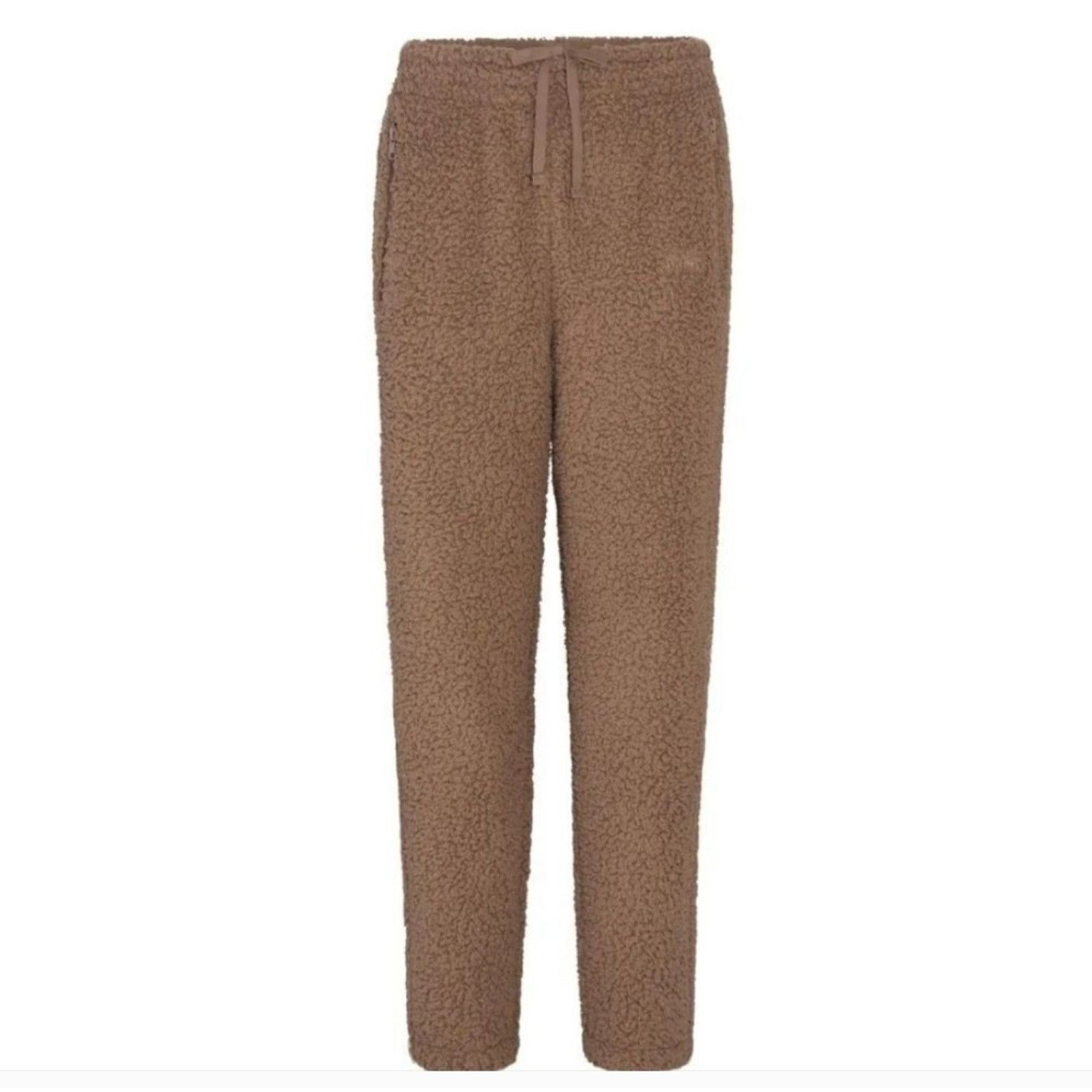 SKIMS Skims Womens Track Pants Taupe Sherpa Teddy Jogger Lounge S Size 28" / US 6 / IT 42 - 5 Thumbnail