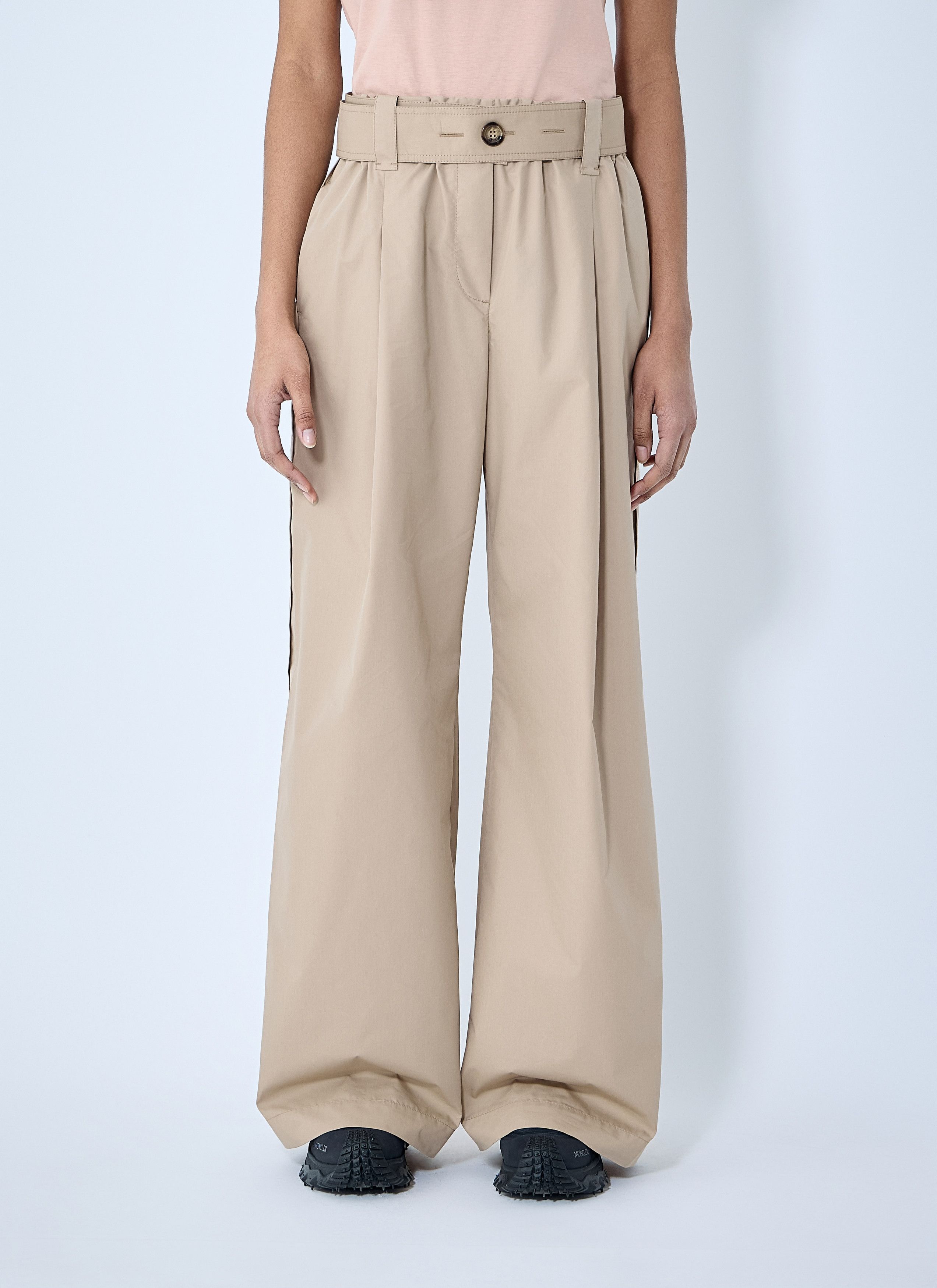 Moncler Belted Gathered Pants Size 30" / US 8 / IT 44 - 1 Thumbnail