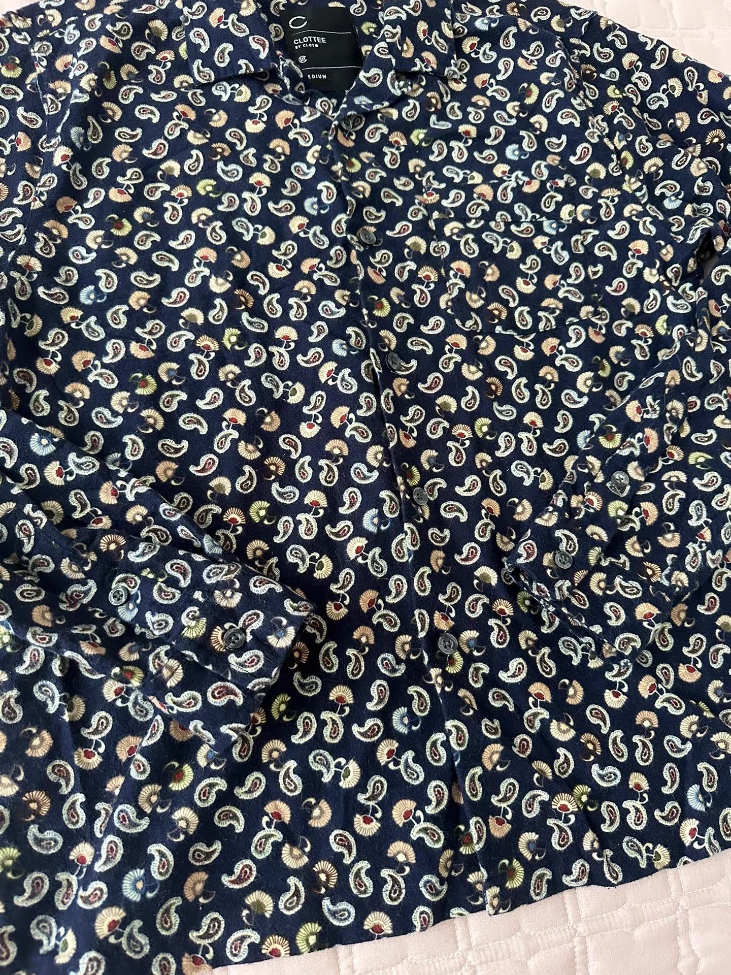 CLOT [CLOT CLOTTEE] DYNASTY Paisley Print Long Sleeve Shirt Size US M / EU 48-50 / 2 - 3 Thumbnail