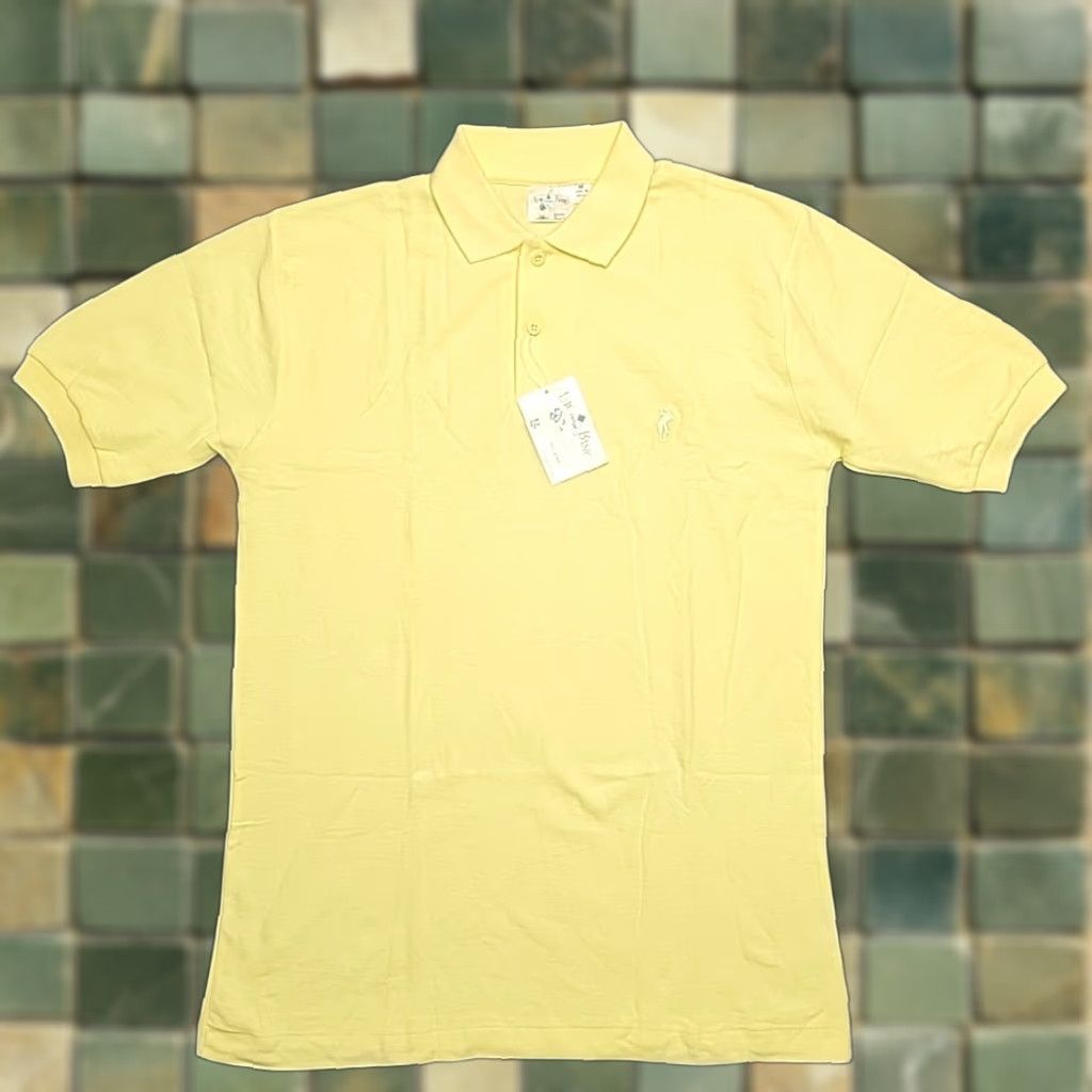 Vintage VINTAGE Fryday Polo Shirt Mens M Yellow 100% Cotton Golf Polo Shirt Mens Medium Yellow 100% Cotton Y2K New Basic Golf Size US M / EU 48-50 / 2 - 1 Thumbnail